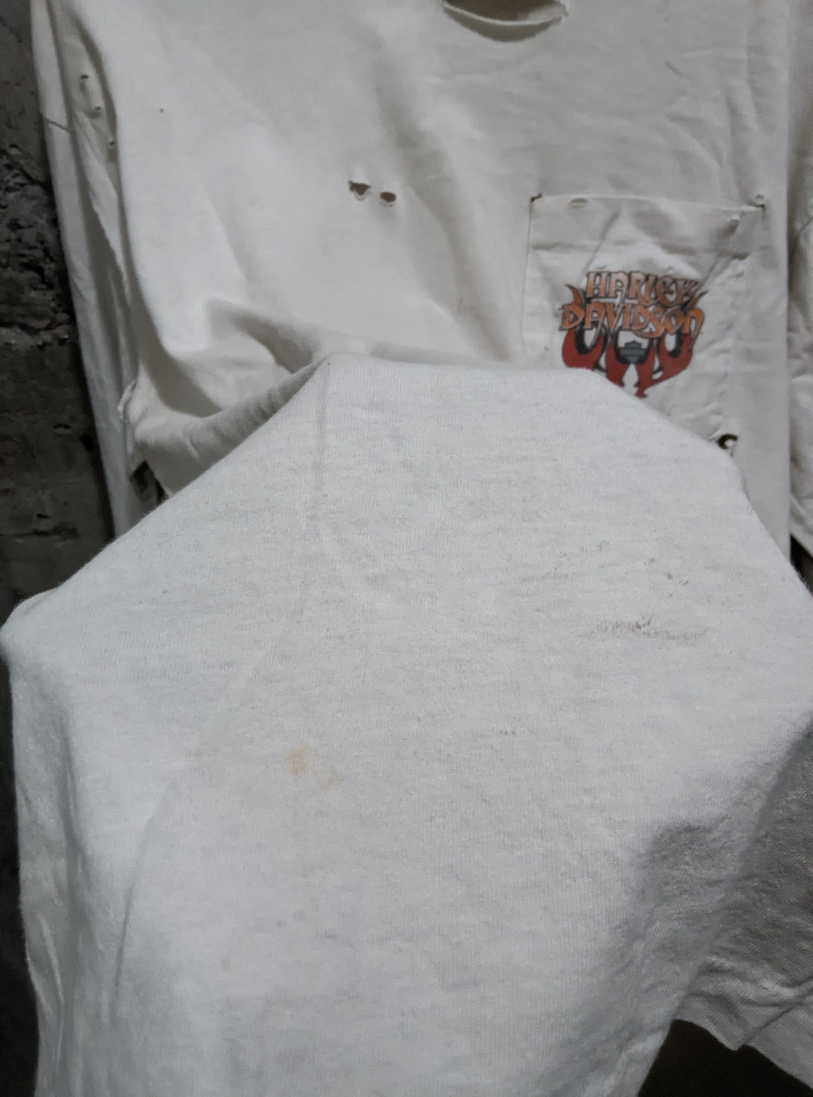 Harley Davidson Vintage thrashed Harley Davidson flames distressed WCC ERD Size US L / EU 52-54 / 3 - 13 Thumbnail