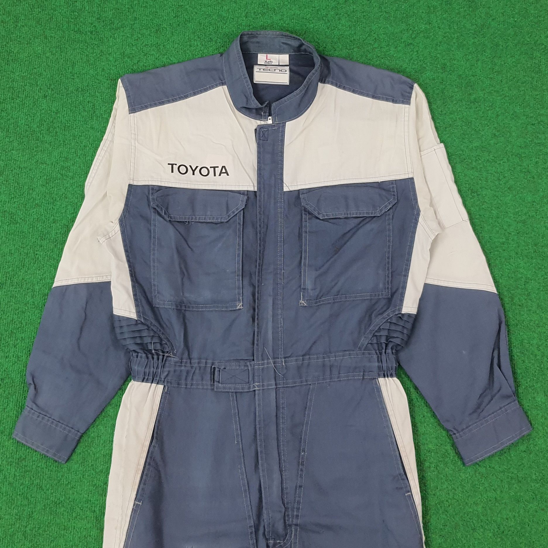 Japanese Brand × Vintage Vintage TOYOTA Tecno Racing Motorsports Coverall C232N12 Size US M / EU 48-50 / 2 - 3 Thumbnail