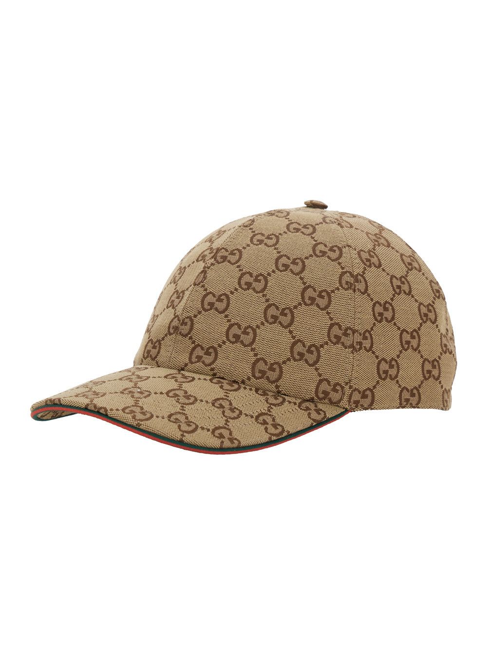 Gucci Beige Baseball Cap with Curved Brim and GG All-Over Motif in Fabric Woman Size ONE SIZE - 1 Thumbnail
