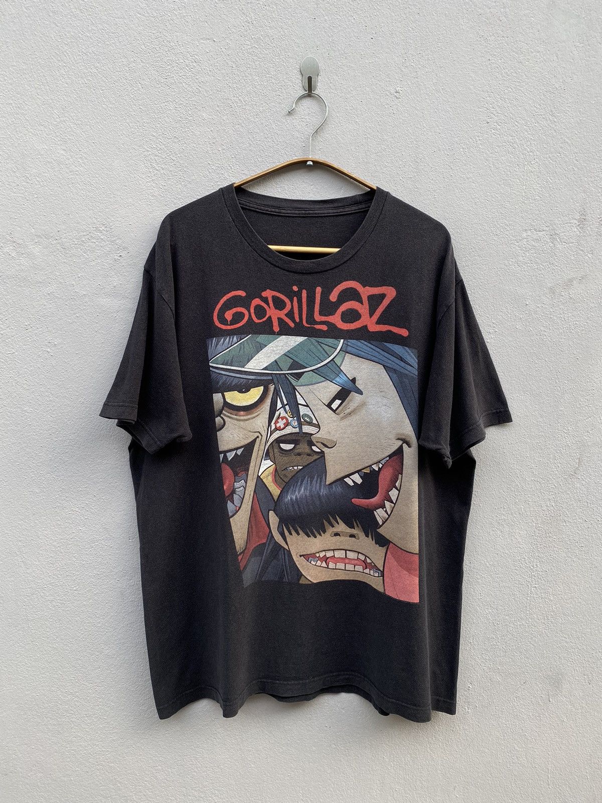 Band Tees Vintage 00s GORILLAZ Alternative Rock / Blur RARE Band Tee Size US L / EU 52-54 / 3 - 1 Thumbnail