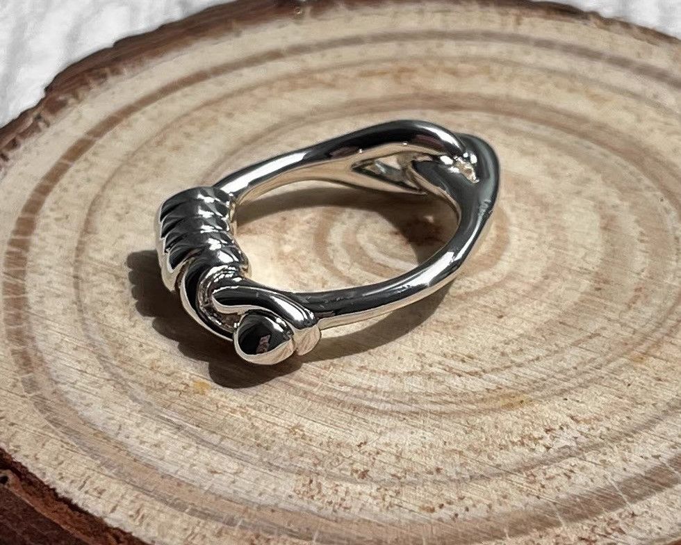 Japanese Brand × Jewelry Retro punk vintage tied rope knot ring Size ONE SIZE - 2 Thumbnail