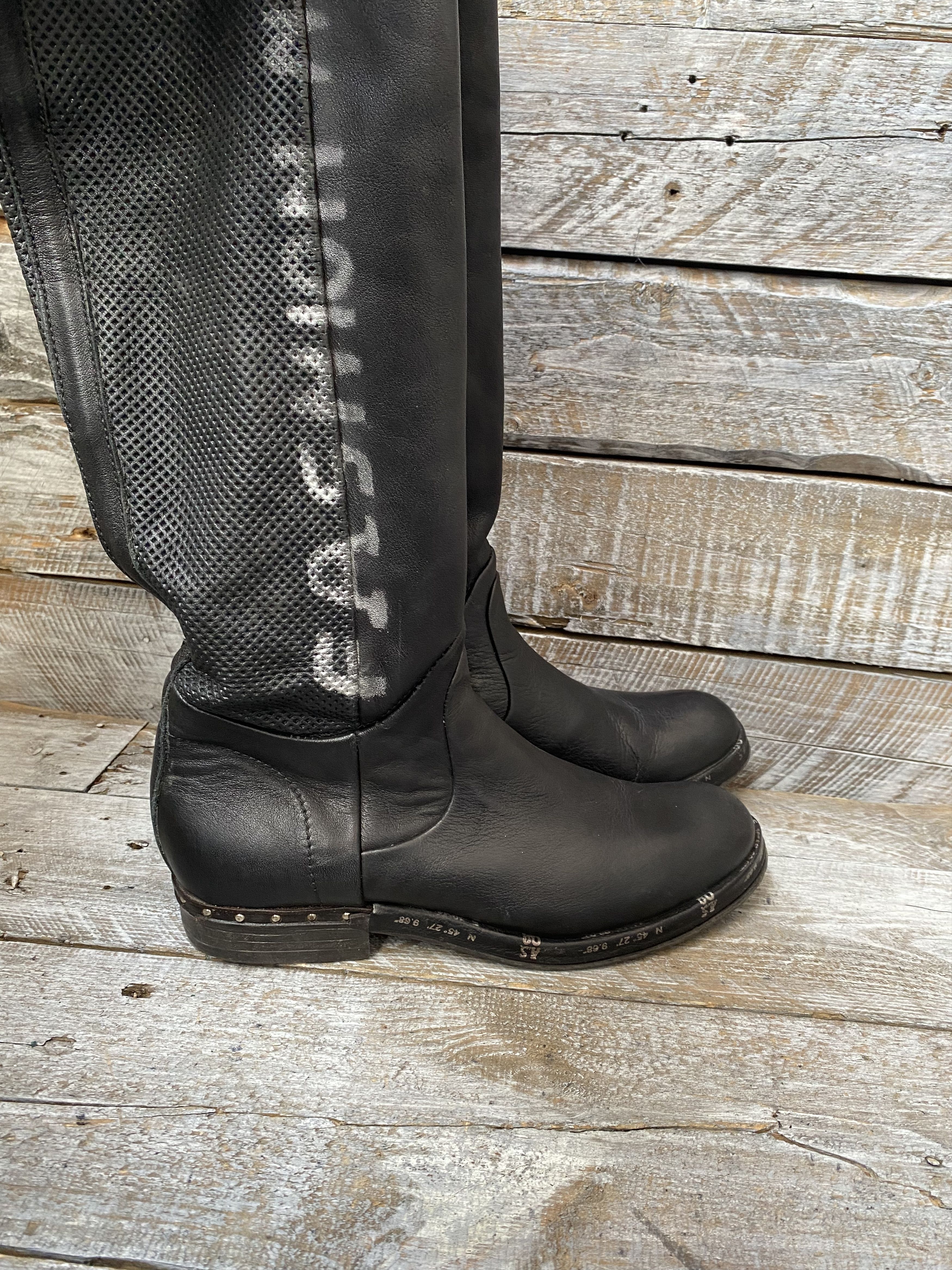 A.S.98 A.S.98 knee high grunge leather boots sz 37 Size US 6.5 / IT 36.5 - 3 Thumbnail