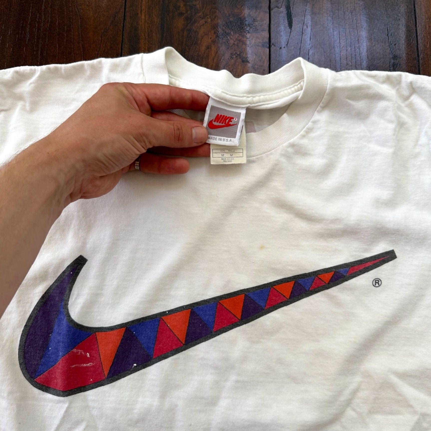 Nike VINTAGE Nike Urban Jungle Gym T Shirt White M Men Crew Neck Short Sleeve Nike Swoosh Basic Tee Movie Promo 90s Vintage Theme Mens Size US M / EU 48-50 / 2 - 2 Thumbnail