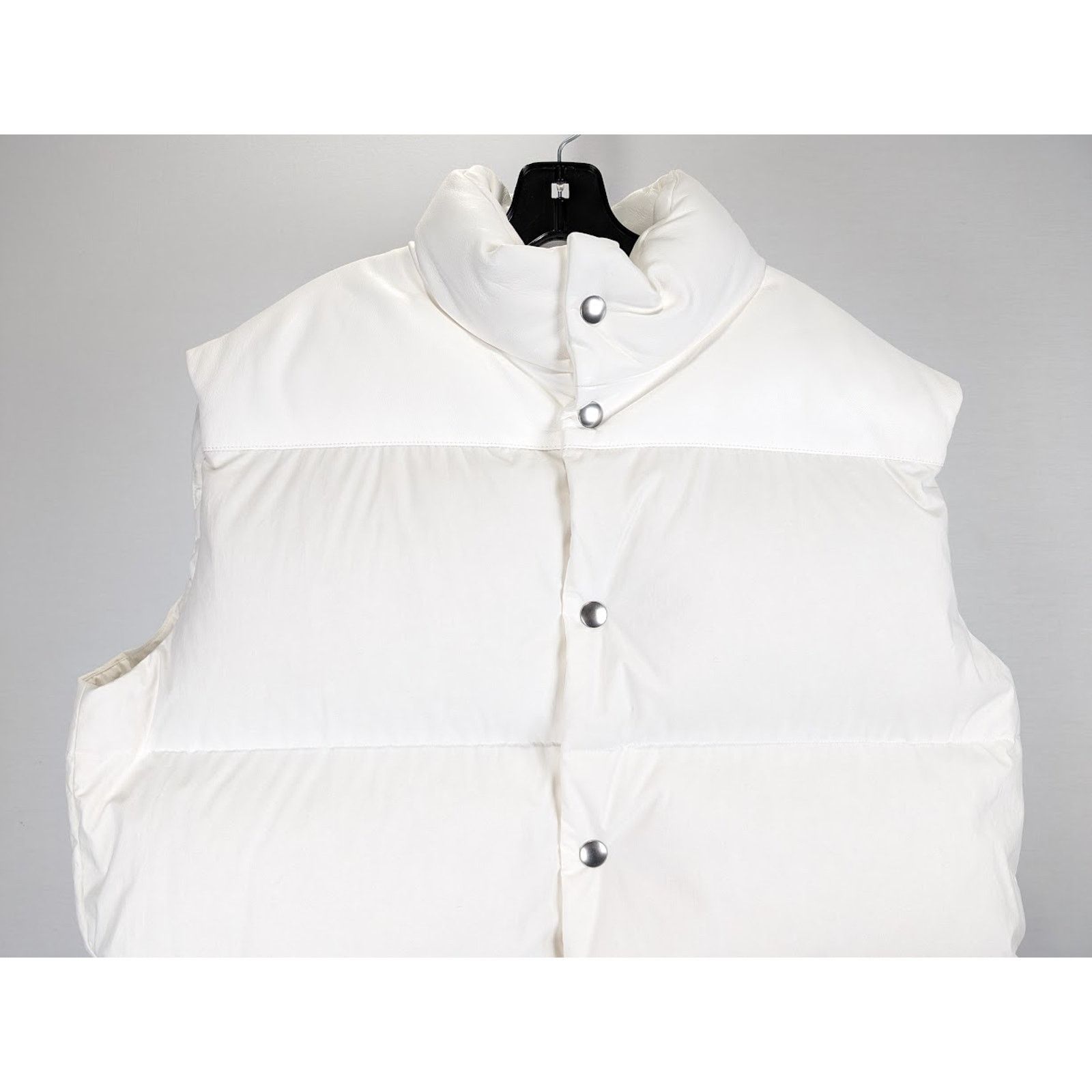 Bottega Veneta o1rshd1 Organic Frosted Poplin Gilet in Chalk Size US XL / EU 56 / 4 - 3 Thumbnail