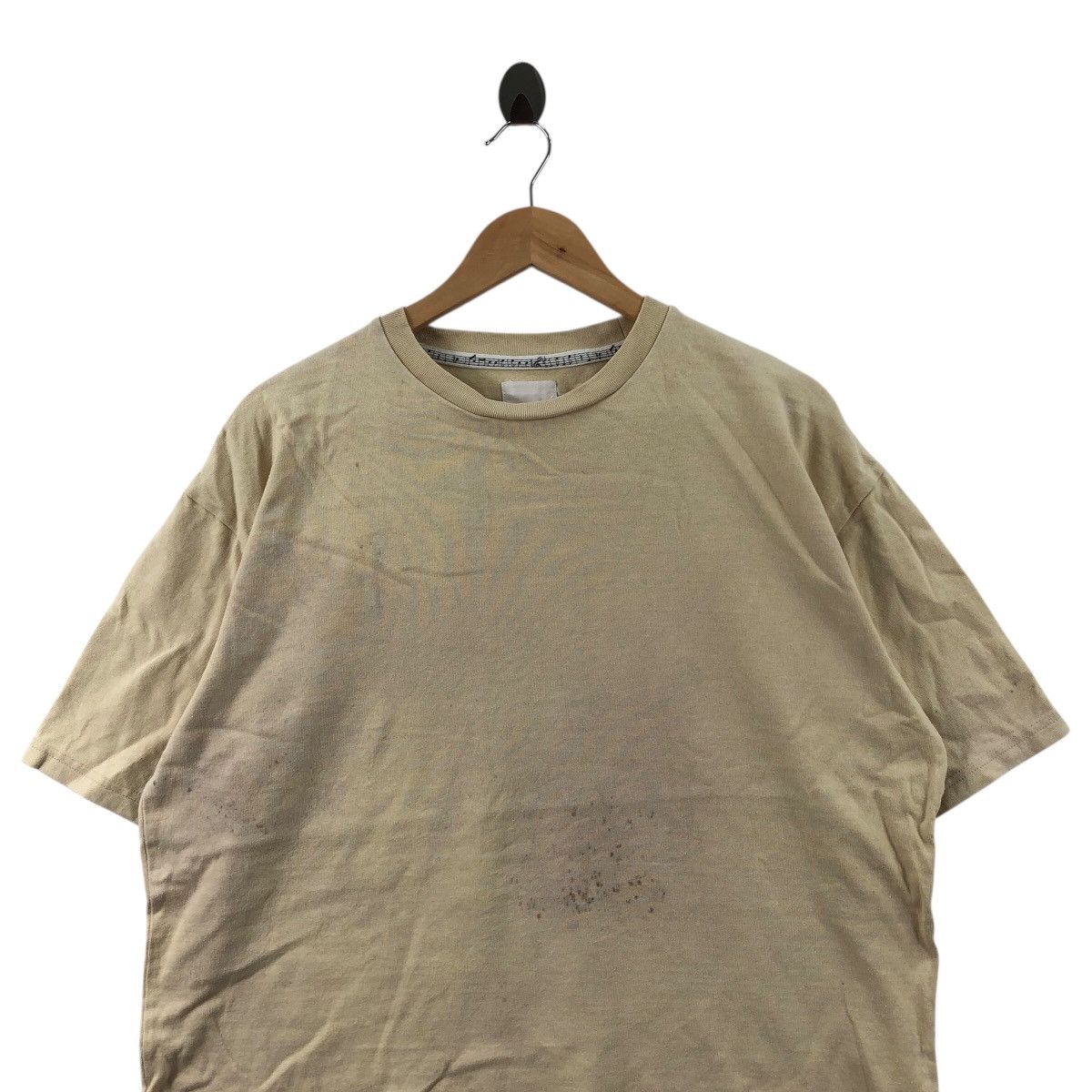 Japanese Brand NUMBER NINE STUDIOS Japan Plain Dirty T-Shirt