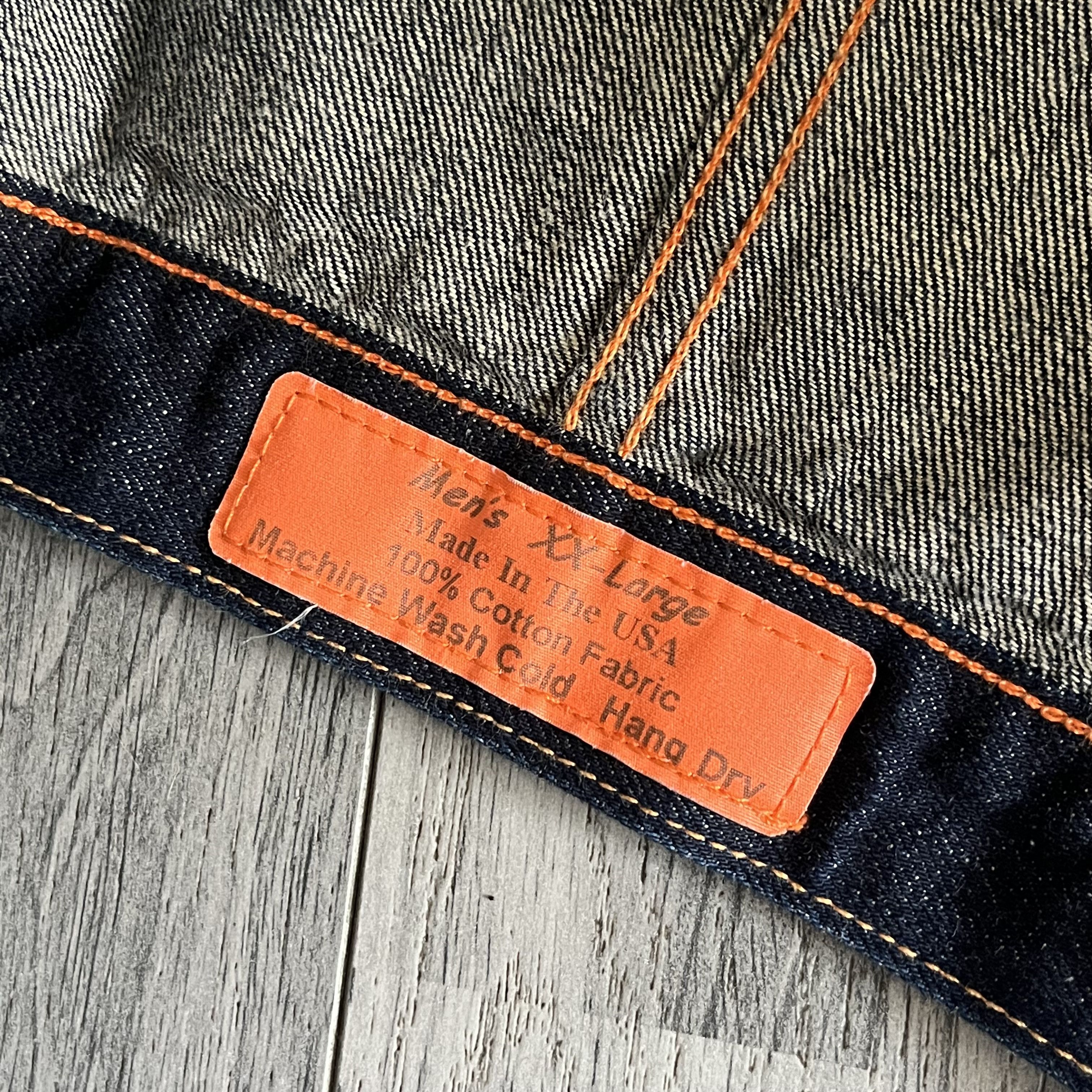 Jean Shop JEAN SHOP - RAW DENIM SELVEDGE TYPE III JACKET MADE IN USA Size US XL / EU 56 / 4 - 6 Thumbnail