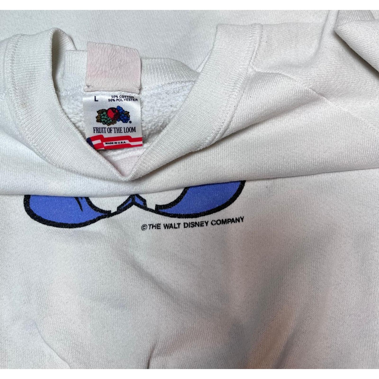 Fruit Of The Loom 🗽 Vintage Disney Sweatshirt – Fruit of the Loom Size L Size L / US 10 / IT 46 - 4 Thumbnail