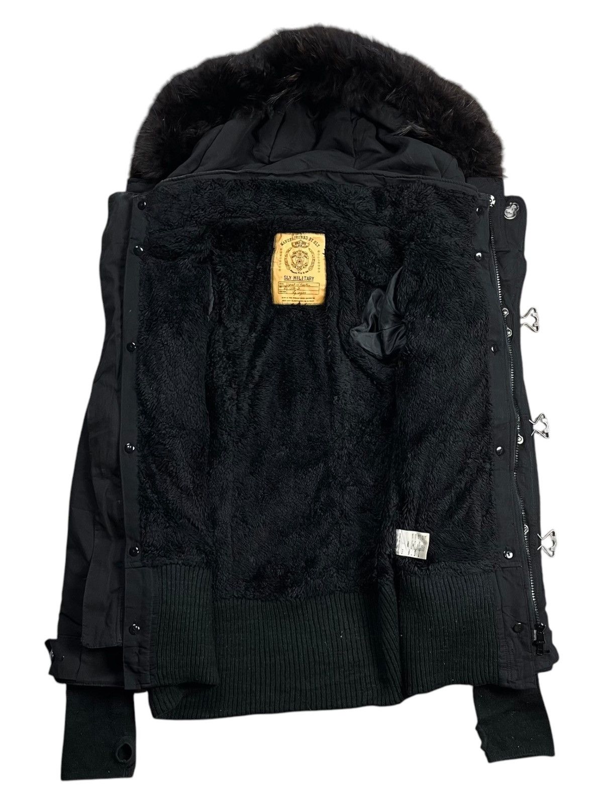 14th Addiction 2000s SLY - Thumbhole Raccoon Fur Hoodie Jacket Size US M / EU 48-50 / 2 - 2 Thumbnail