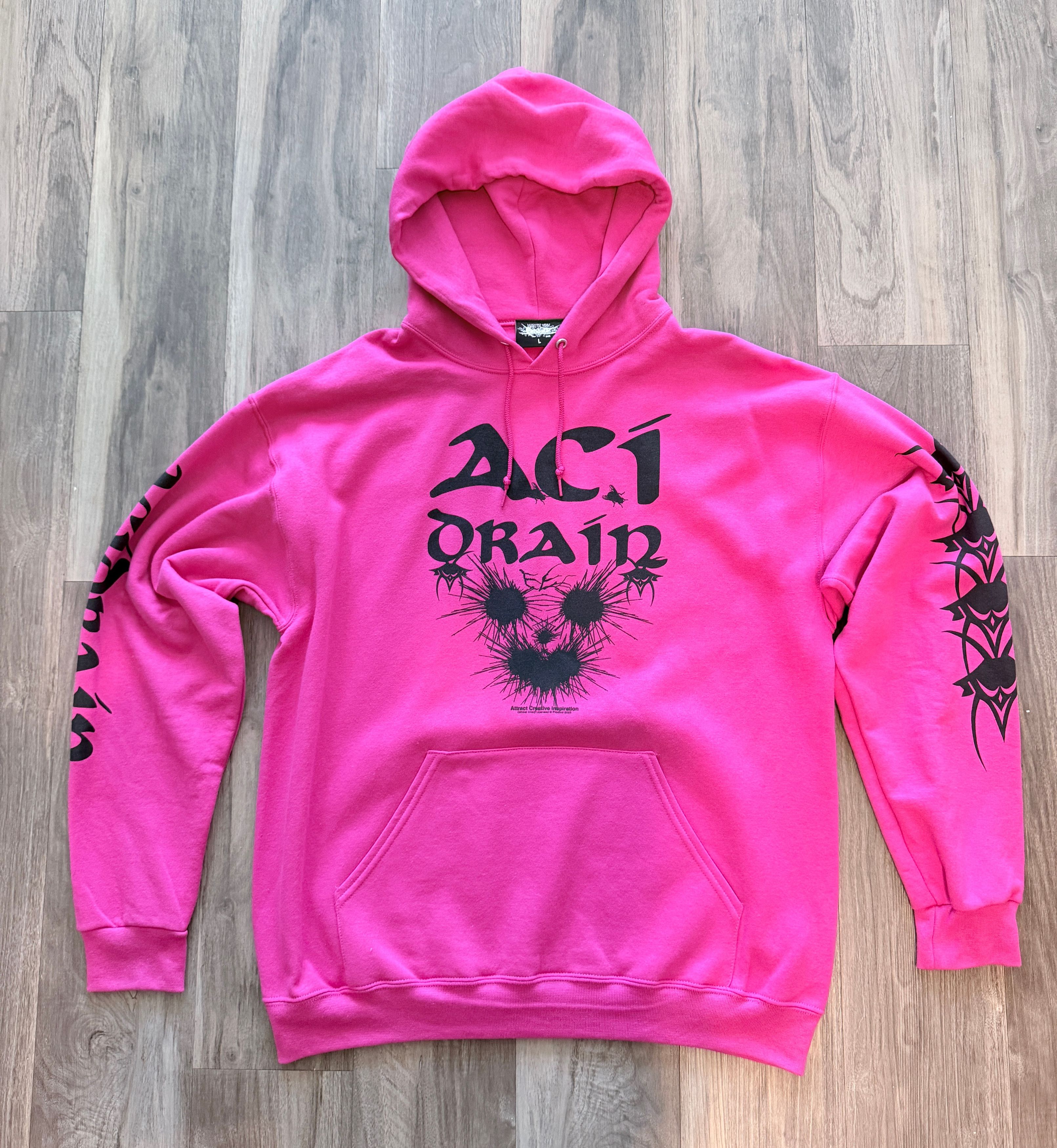 Drain Gang Bladee Acid Rain Martyr Hoodie Pink Size US L / EU 52-54 / 3 - 1 Thumbnail