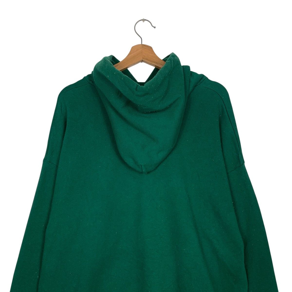 Vintage 90’s HANES Made in Usa Green Plain Hoodies #3556-C162 Size US XL / EU 56 / 4 - 14 Thumbnail