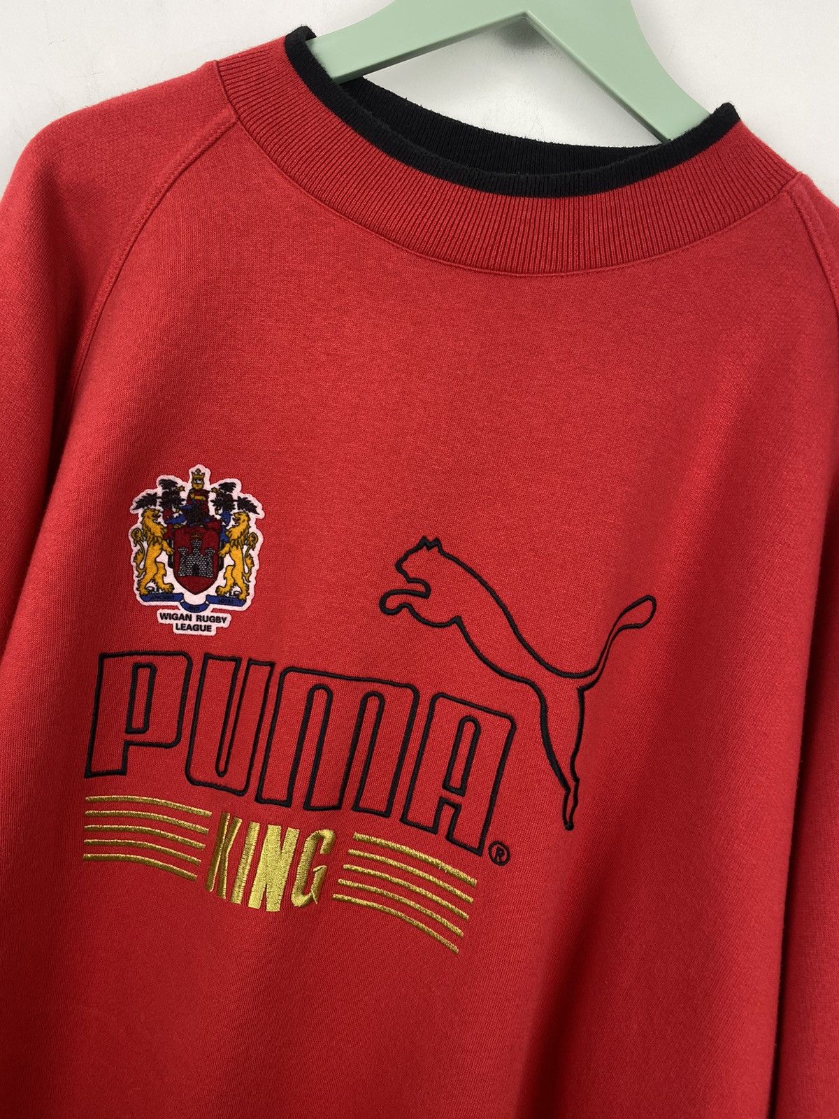 Puma Vintage Wigan Rugby League Puma King Sweatshirt Bath Size US XL / EU 56 / 4 - 2 Thumbnail