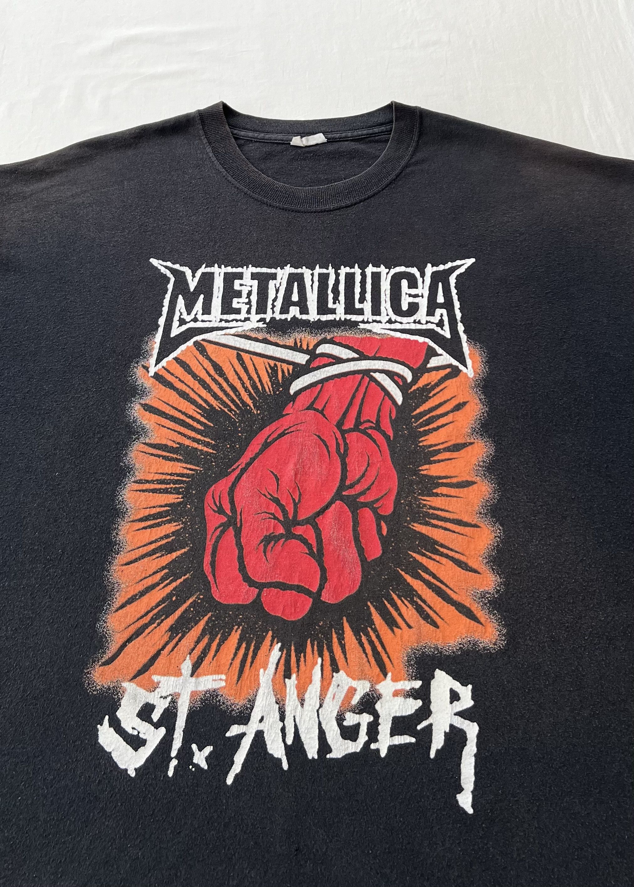 Band Tees Vintage 2004 Metallica St. Anger Download Donington T-shirt Size US XL / EU 56 / 4 - 5 Thumbnail