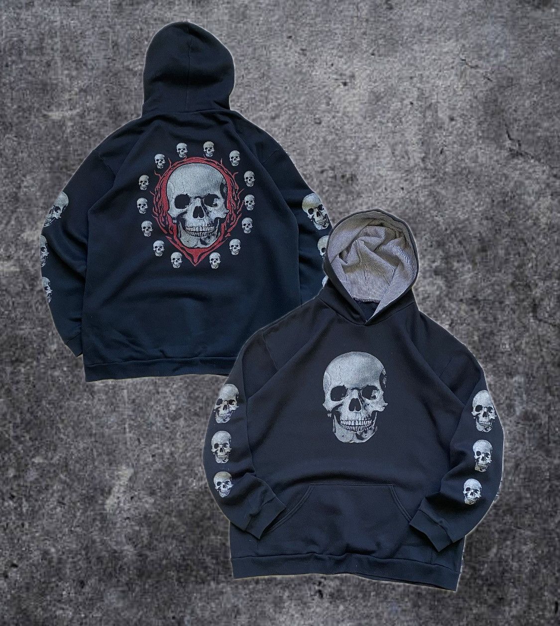 Band Tees 💀 Vintage Skulls logo hoodie Y2K skateboard Rock Band vibe Size US M / EU 48-50 / 2 - 1 Thumbnail