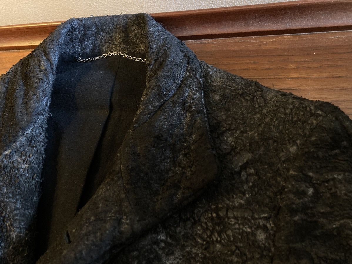 Carol Christian Poell GRAIL LM1550 WILD Cracked Leather Coat Size US L / EU 52-54 / 3 - 8 Thumbnail