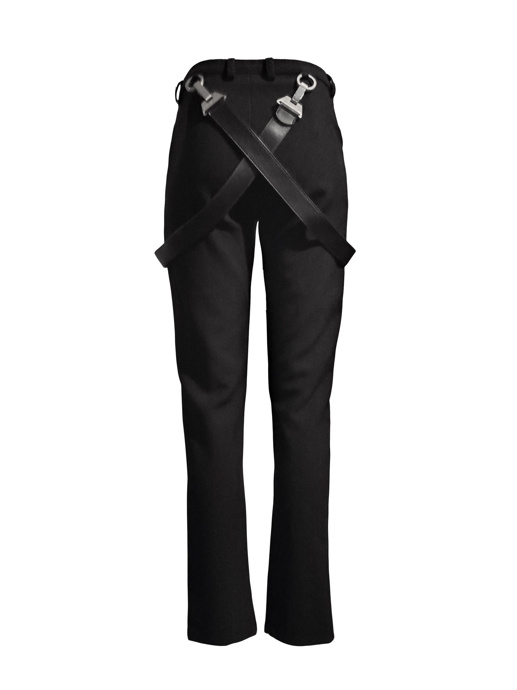 Pieces Uniques PIÈCES UNIQUES AW19 'MOON & SUN' BLACK BONDAGE TROUSERS Size 25" / US 0 / IT 36 - 4 Thumbnail