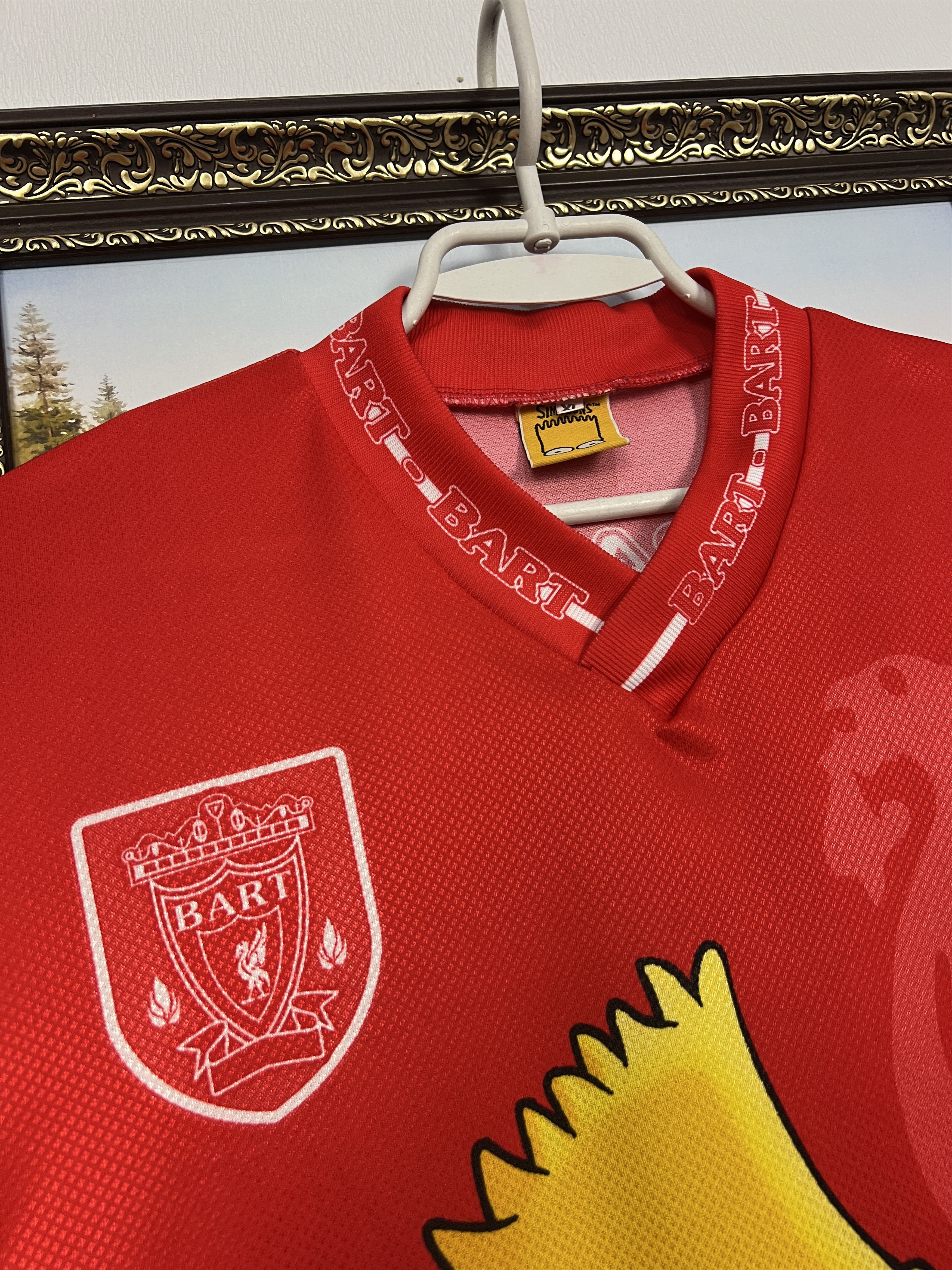 Vintage Bart Simpson Liverpool Shirt Football Jersey Soccer YNWA Size US XL / EU 56 / 4 - 4 Thumbnail