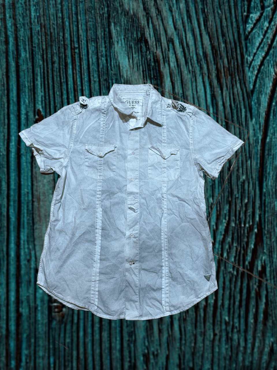Guess Guess Shirt Adult Western Shirt Embroidered Size XL / US 12-14 / IT 48-50 - 1 Thumbnail