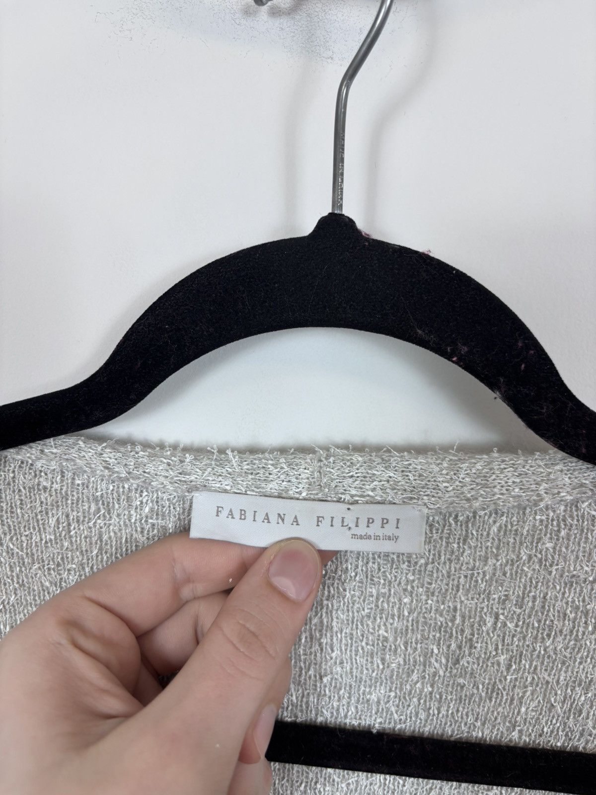 Fabiana Filippi Fabiana Filippi Women’s Grey Cashmere Blend Cardigan Sweater Size M / US 6-8 / IT 42-44 - 12 Thumbnail