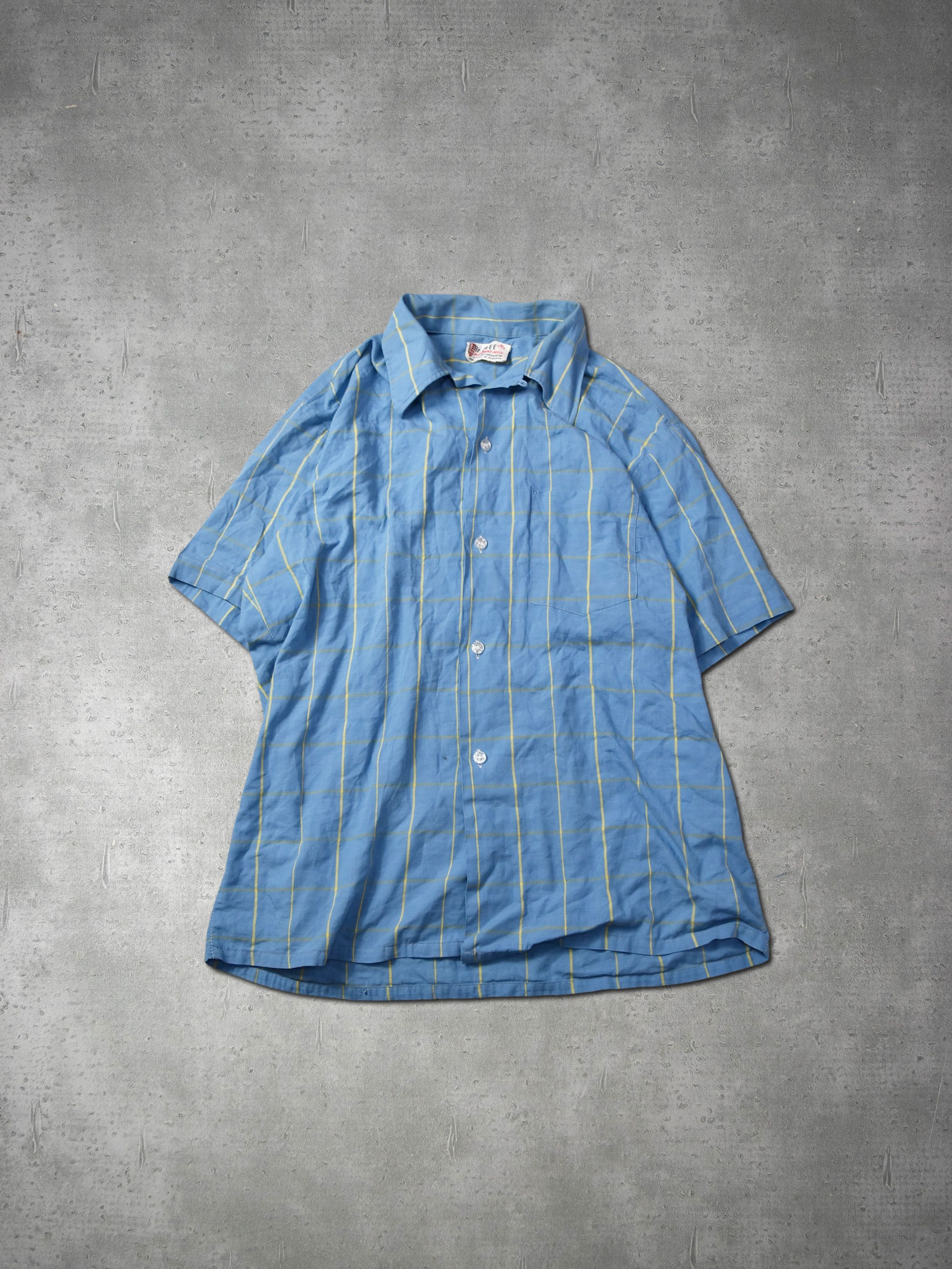 Vintage Vintage check camp collar shirt 11-4-51 102 Size US M / EU 48-50 / 2 - 1 Thumbnail