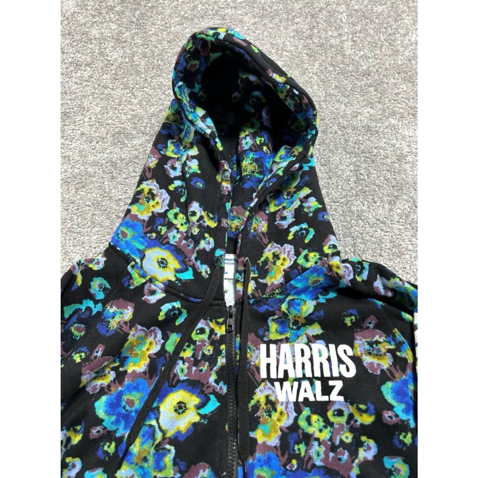 Ulla Johnson Ulla Johnson Hoodie Womens Medium Black Floral Our Bodies Our Votes Harris Walz Size M / US 6-8 / IT 42-44 - 3 Thumbnail
