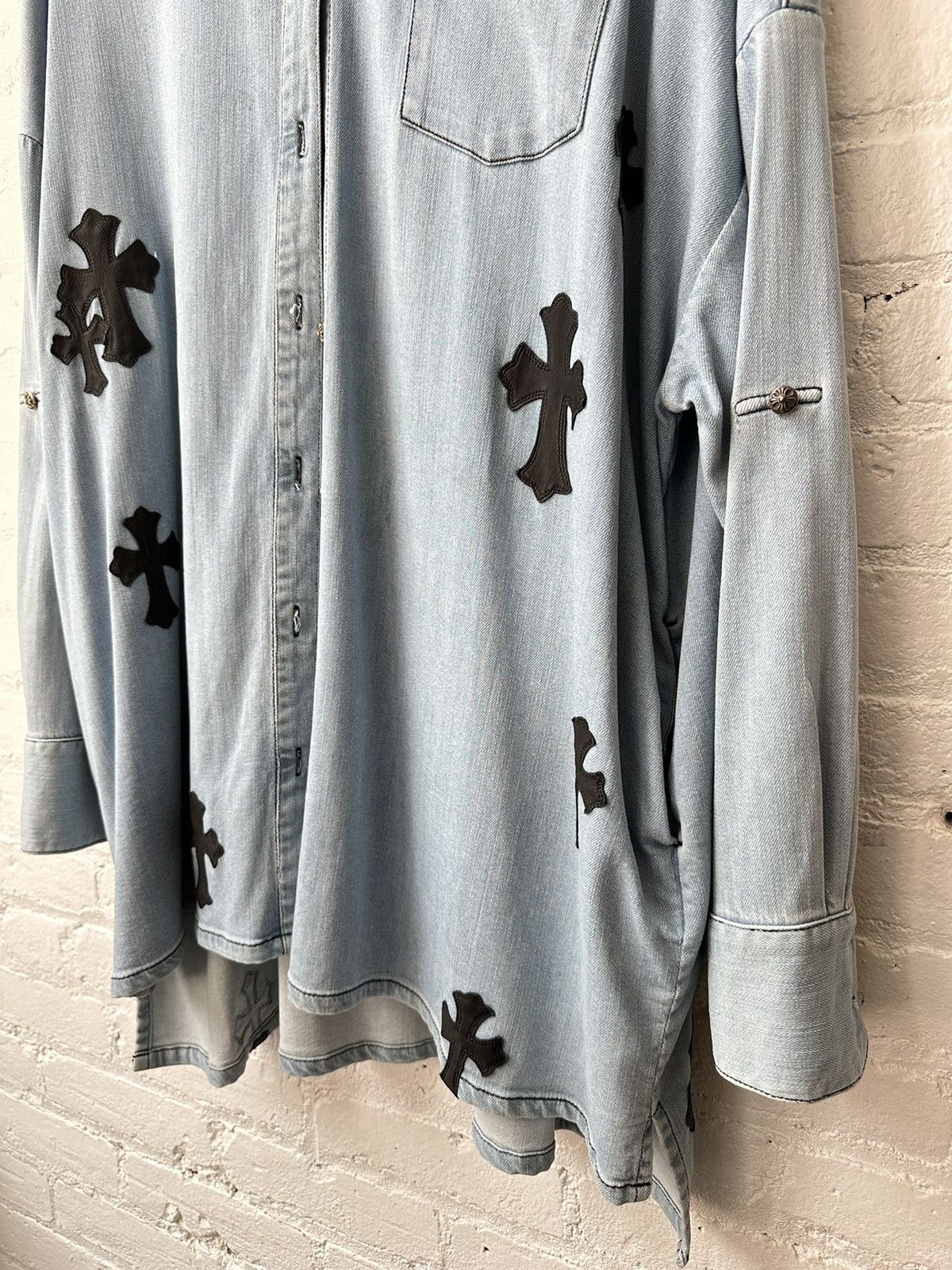 Chrome Hearts CHROME HEARTS PATCHED DENIM JACKET Size US M / EU 48-50 / 2 - 3 Thumbnail