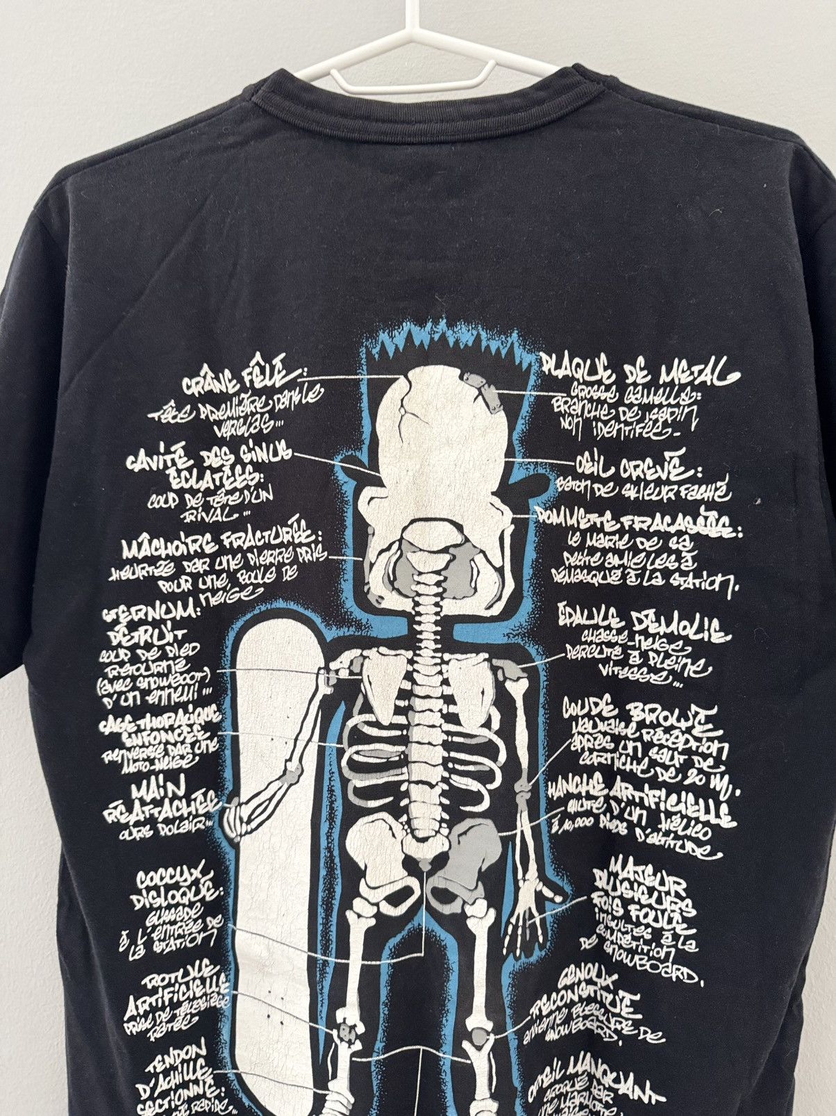 Vintage Vintage Skeleton Tee Guy Surf Skateboard Humor Y2K T shirt Size US S / EU 44-46 / 1 - 8 Thumbnail