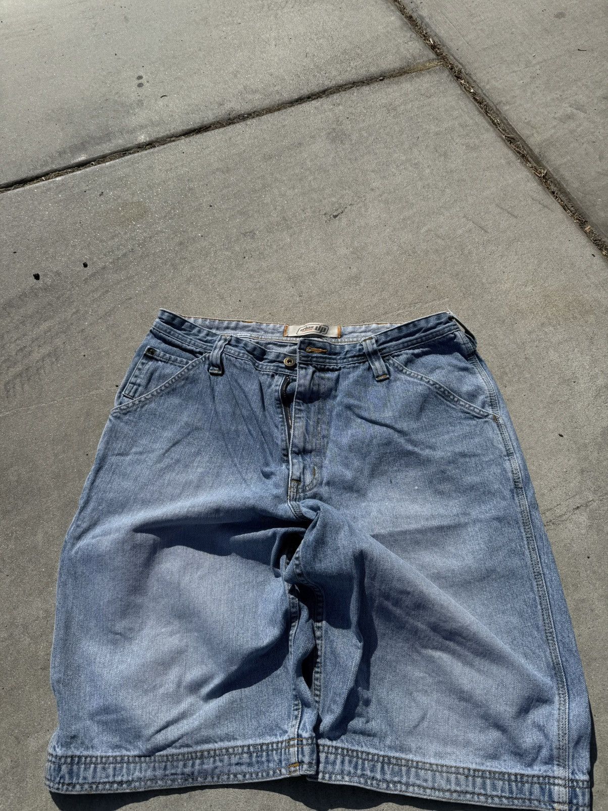 Urban Up Urban Pipeline Baggy Carpenter Denim Shorts (Size 34) Size US 34 / EU 50 - 1 Thumbnail