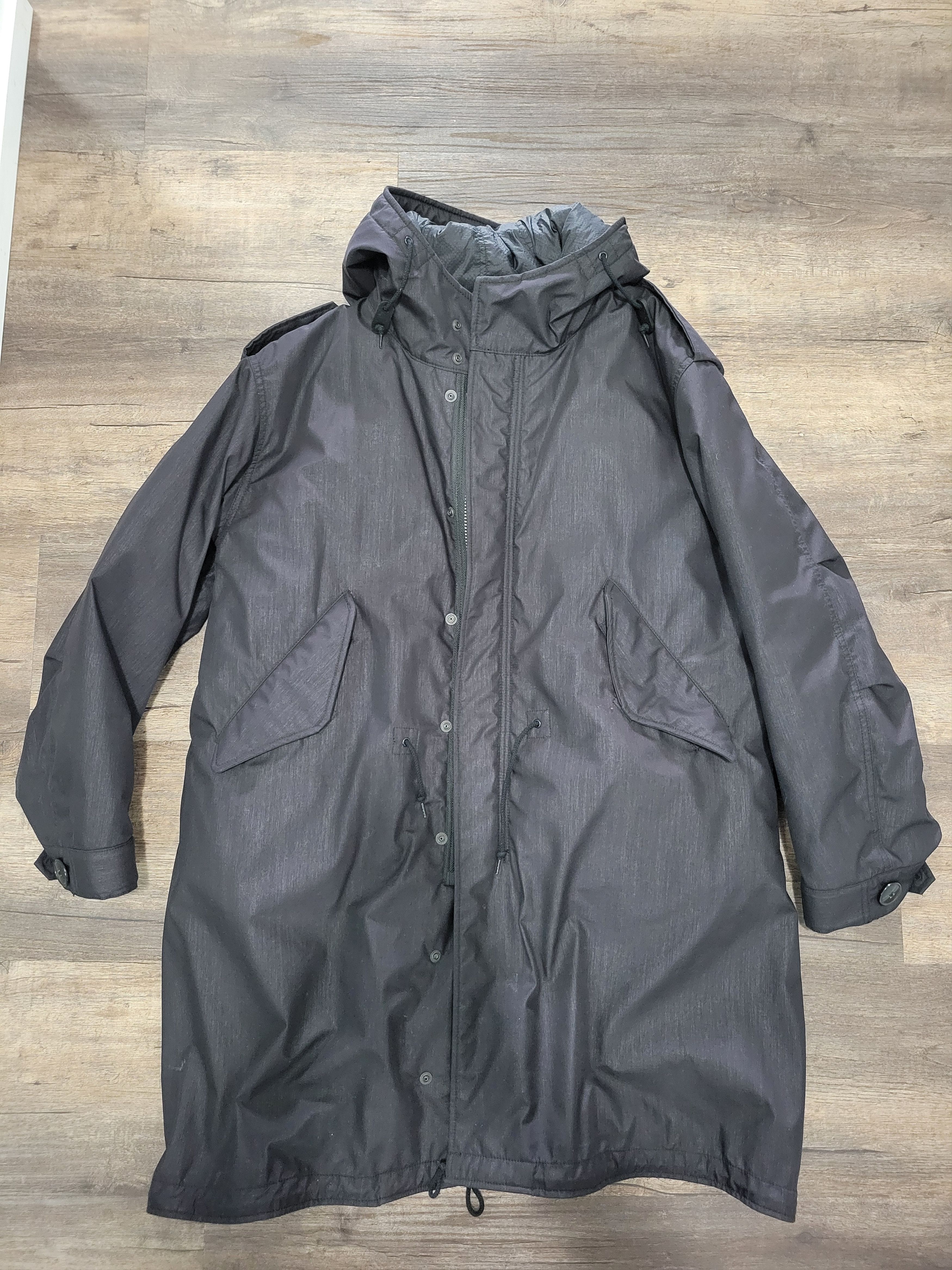 image of Beams Plus Black M-51 Down Parka, Men's (Size Small)