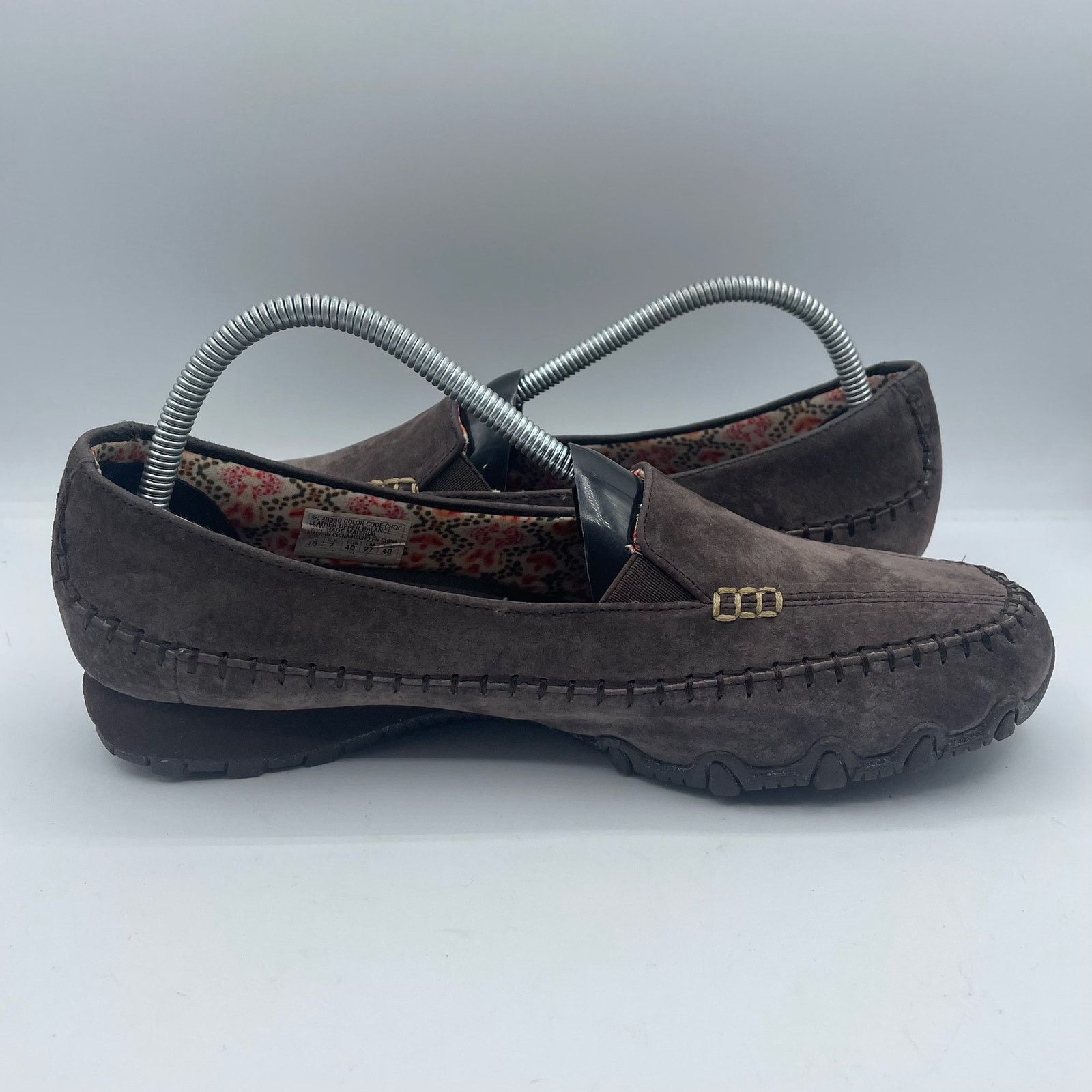 SKECHERS Skechers Relaxed Biker Pedestrian Suede Chocolate Flats 10 Size US 10 / IT 40 - 5 Thumbnail