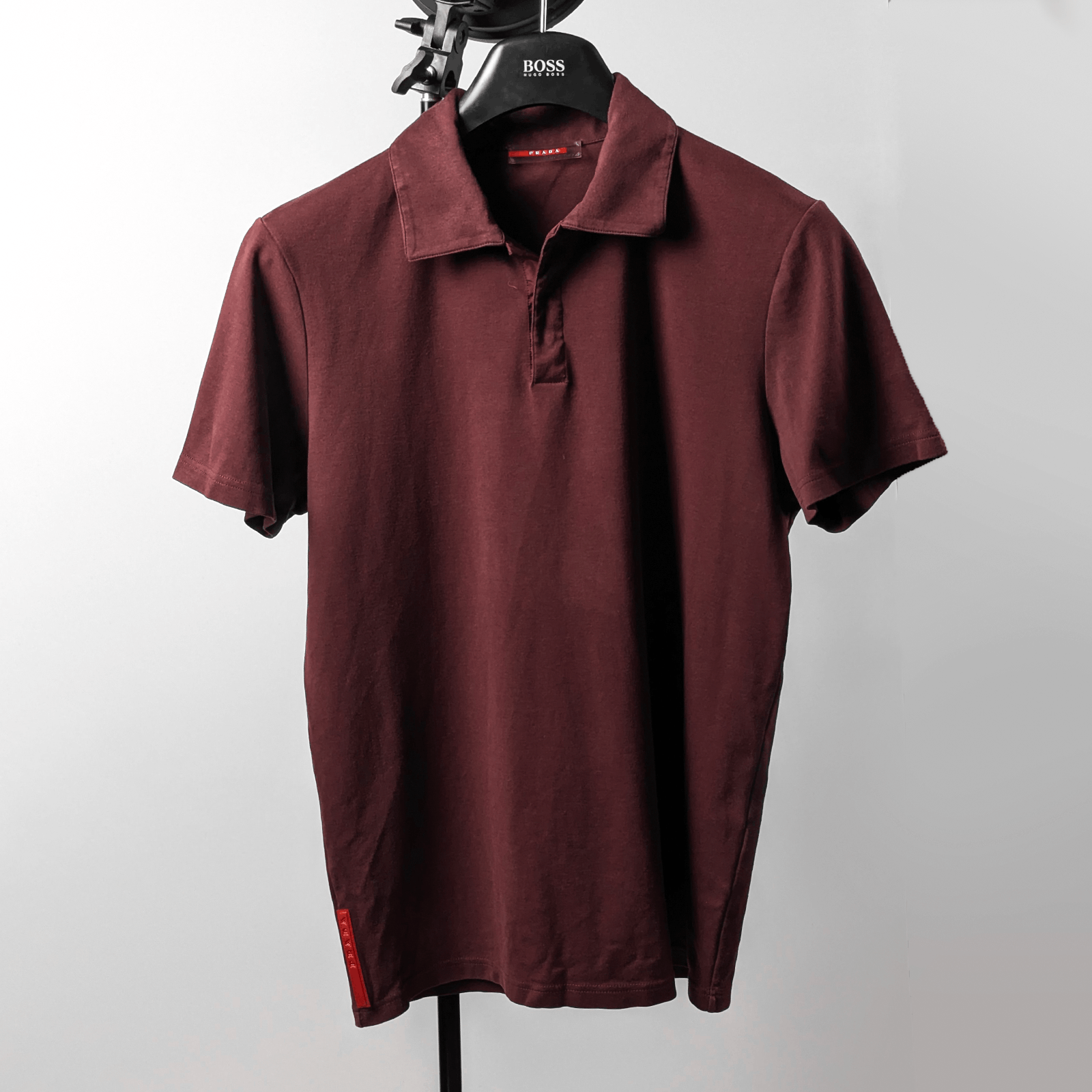 Prada Prada Sport Red Tab 2000s Logo Men`s Jersey Polo Shirt S-M Size US S / EU 44-46 / 1 - 1 Thumbnail
