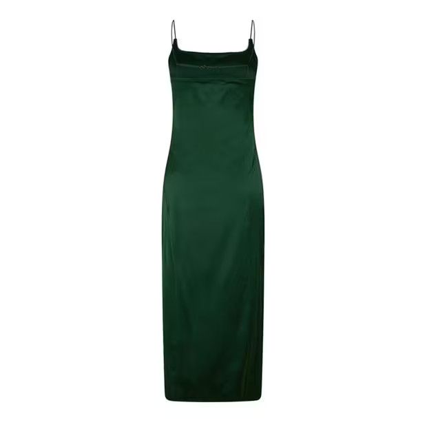 Jacquemus o1g2r1mq1024 Maxi Dress in Dark Green Size M / US 6-8 / IT 42-44 - 2 Thumbnail