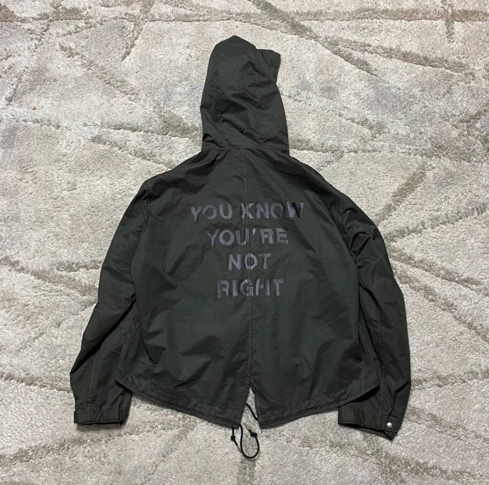 Number (N)ine Number Nine “You Know You’re Not Right” Windbreaker Size US L / EU 52-54 / 3 - 1 Thumbnail