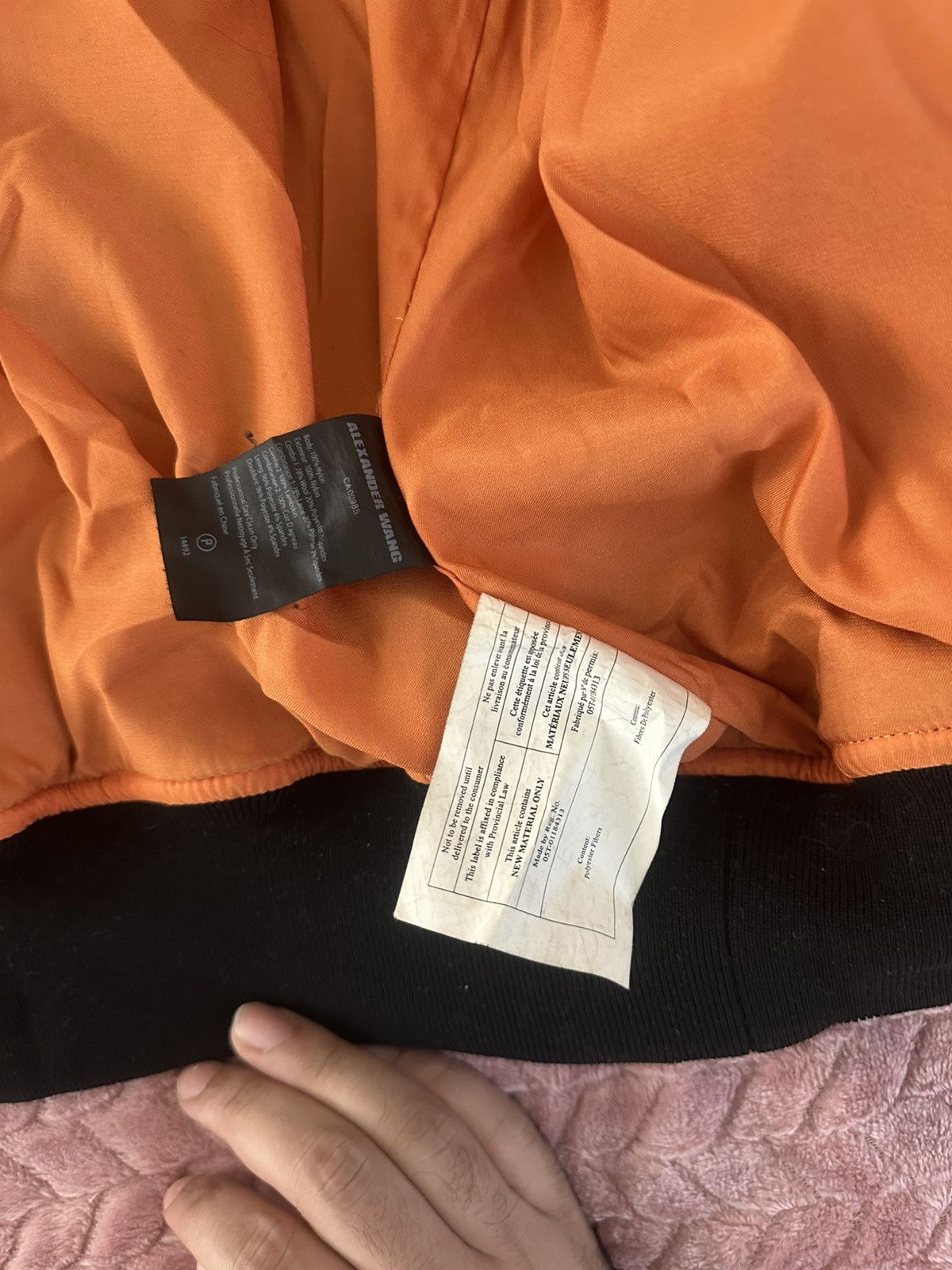 Alexander Wang Alexander Wang Leather Trimmed Eyelet Embellished Bomber Size US XS / EU 42 / 0 - 5 Thumbnail