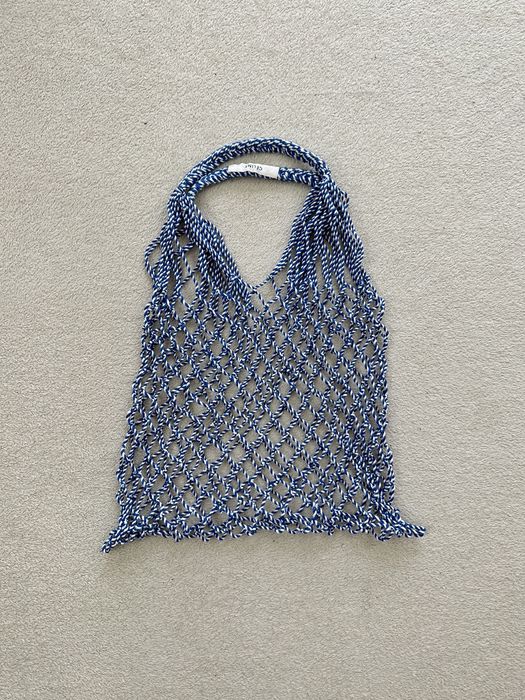 Celine - Blue Fisherman Net Bag