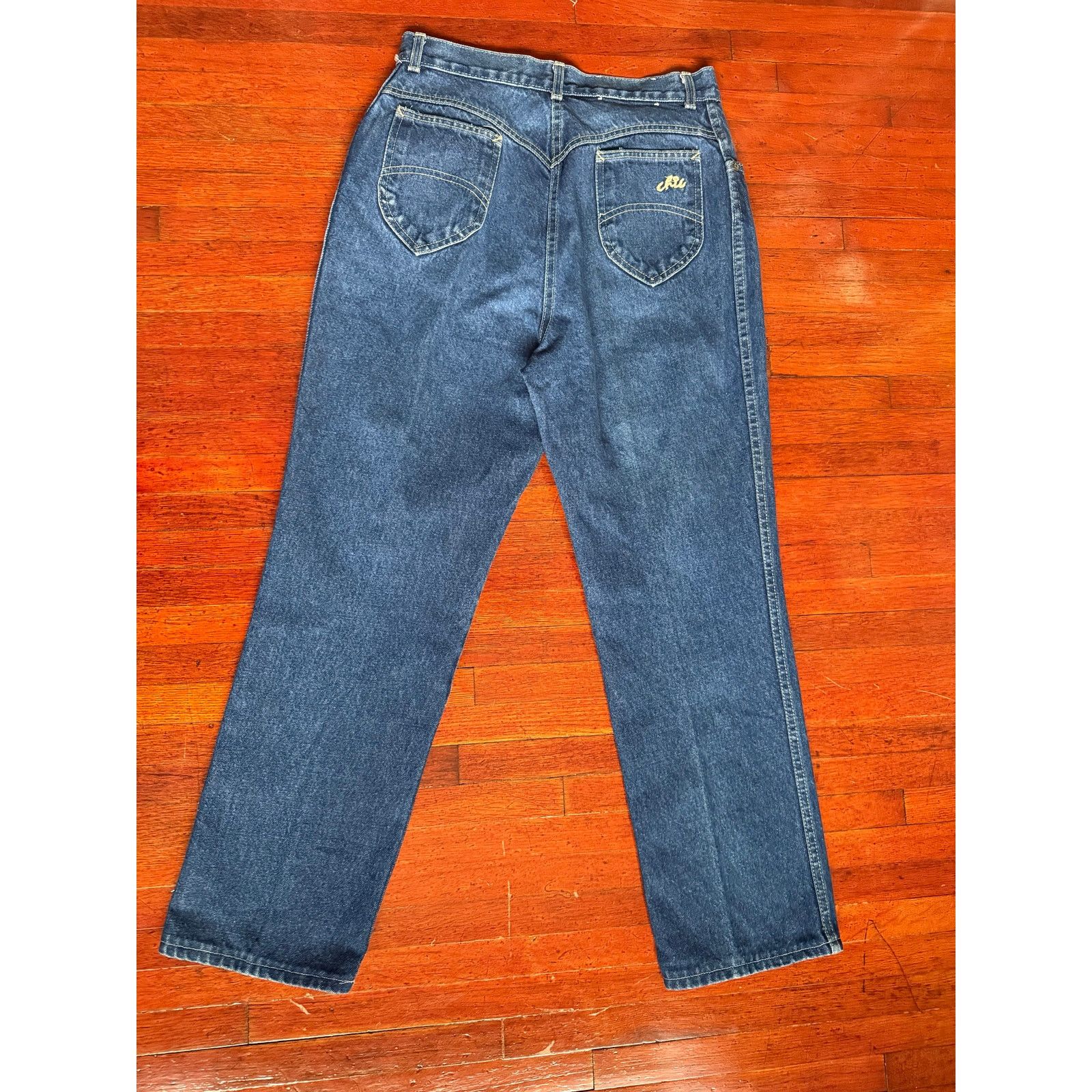 Vintage 80’s Chic High Waist Dark Wash Blue Mom Jeans 28X27 Small Size 28" / US 6 / IT 42 - 2 Thumbnail
