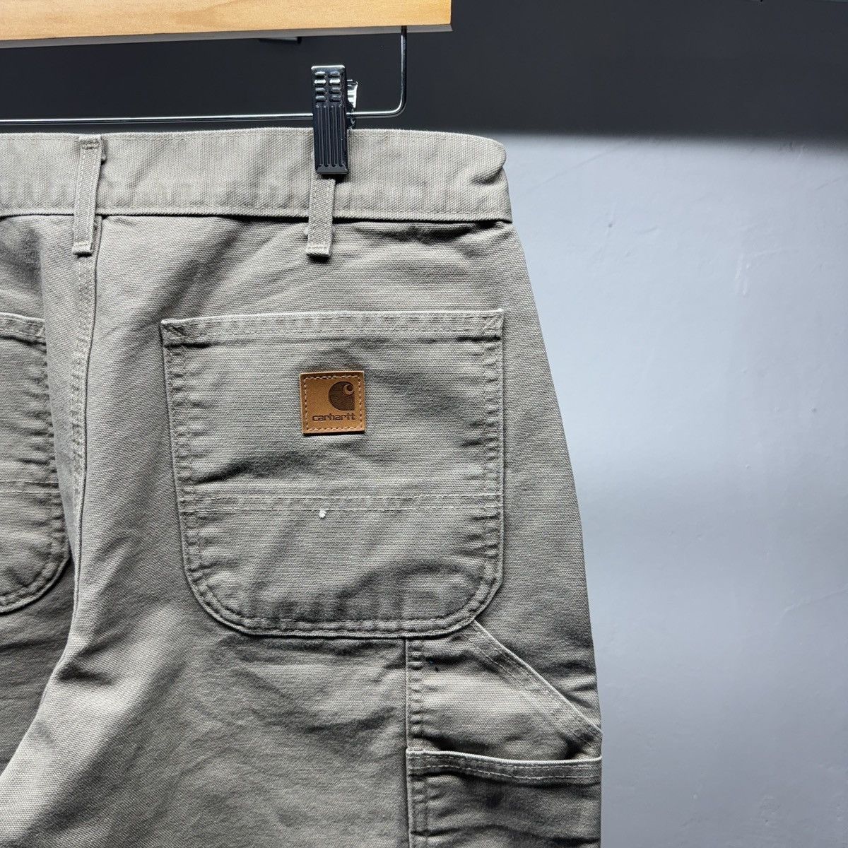 Vintage Carhartt Baggy Carpenter Work Pants ERD Grunge Chrome Size US 32 / EU 48 - 7 Thumbnail