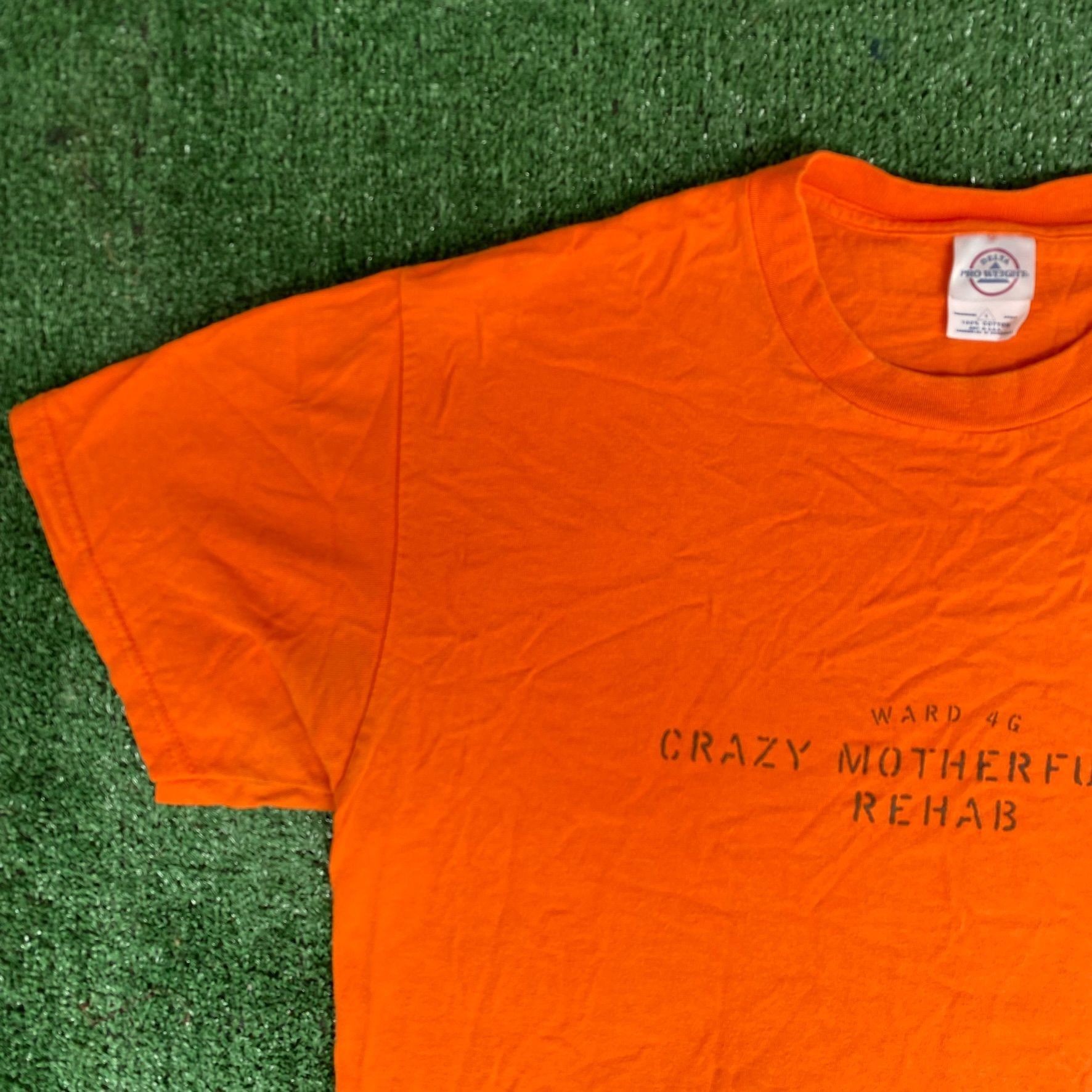 Delta Vintage Y2K Crazy Humor Shirt Insane Rehab Funny Punk Tee Size US L / EU 52-54 / 3 - 2 Thumbnail