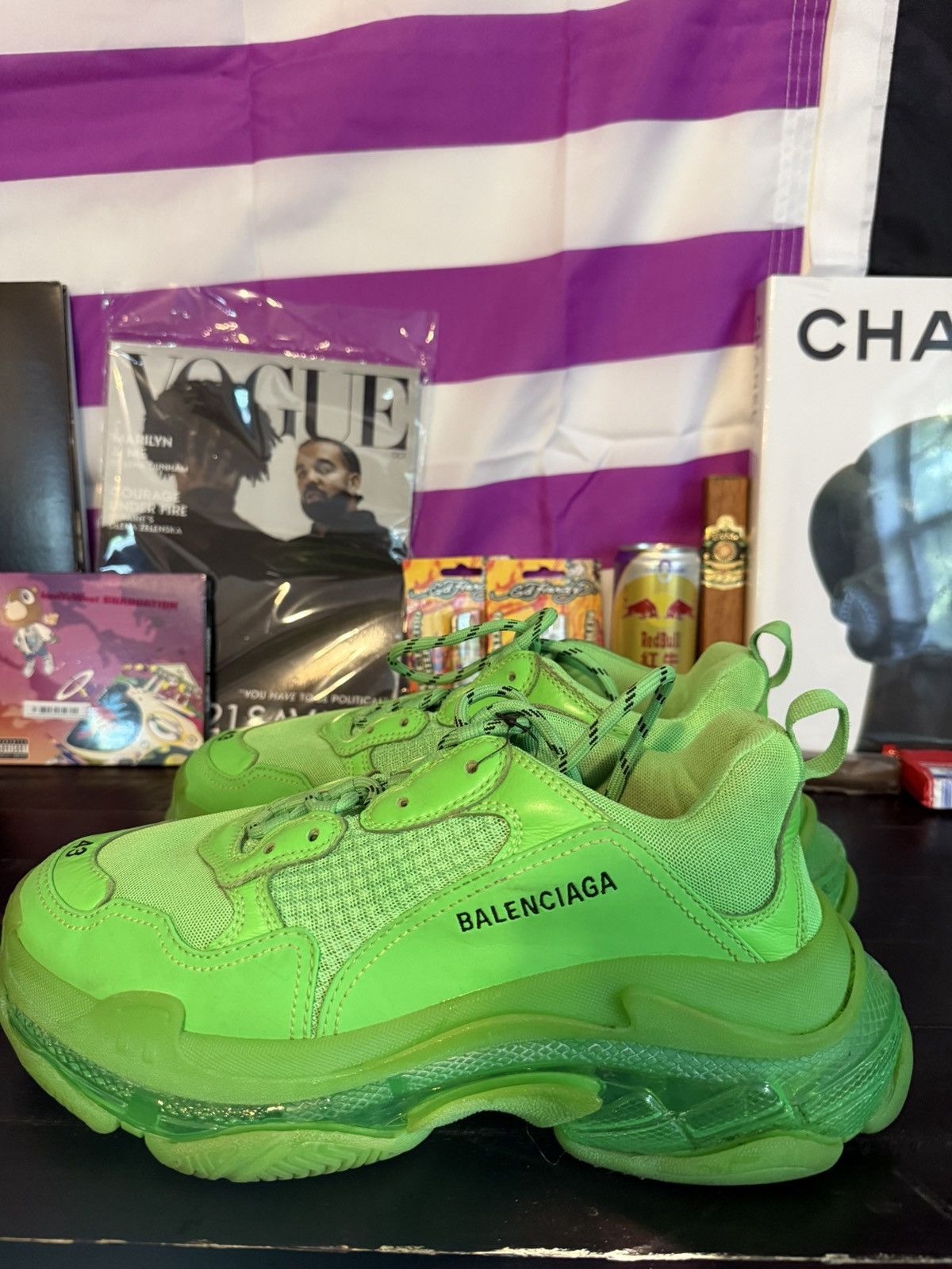 Balenciaga Green Balenciaga triple S size 10 great condition Size US 10 / EU 43 - 1 Thumbnail