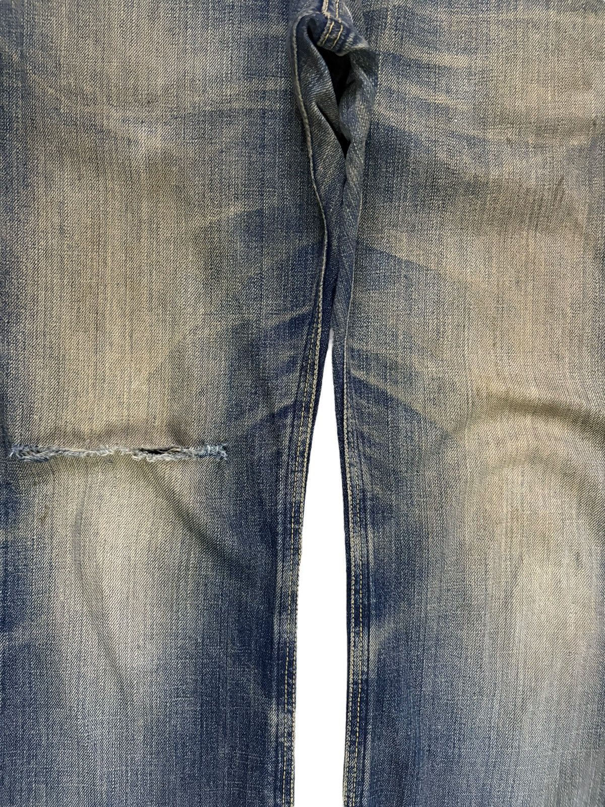 Japanese Brand Vintage Japanese Brand Mud Wash Distressed Loose Jeans Size US 32 / EU 48 - 5 Thumbnail
