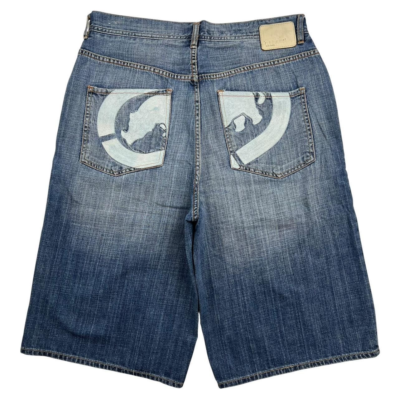 Ecko Unltd. Vintage Ecko Unltd Embroidered Denim Shorts / Jorts Waist 36 Size US 36 / EU 52 - 1 Thumbnail