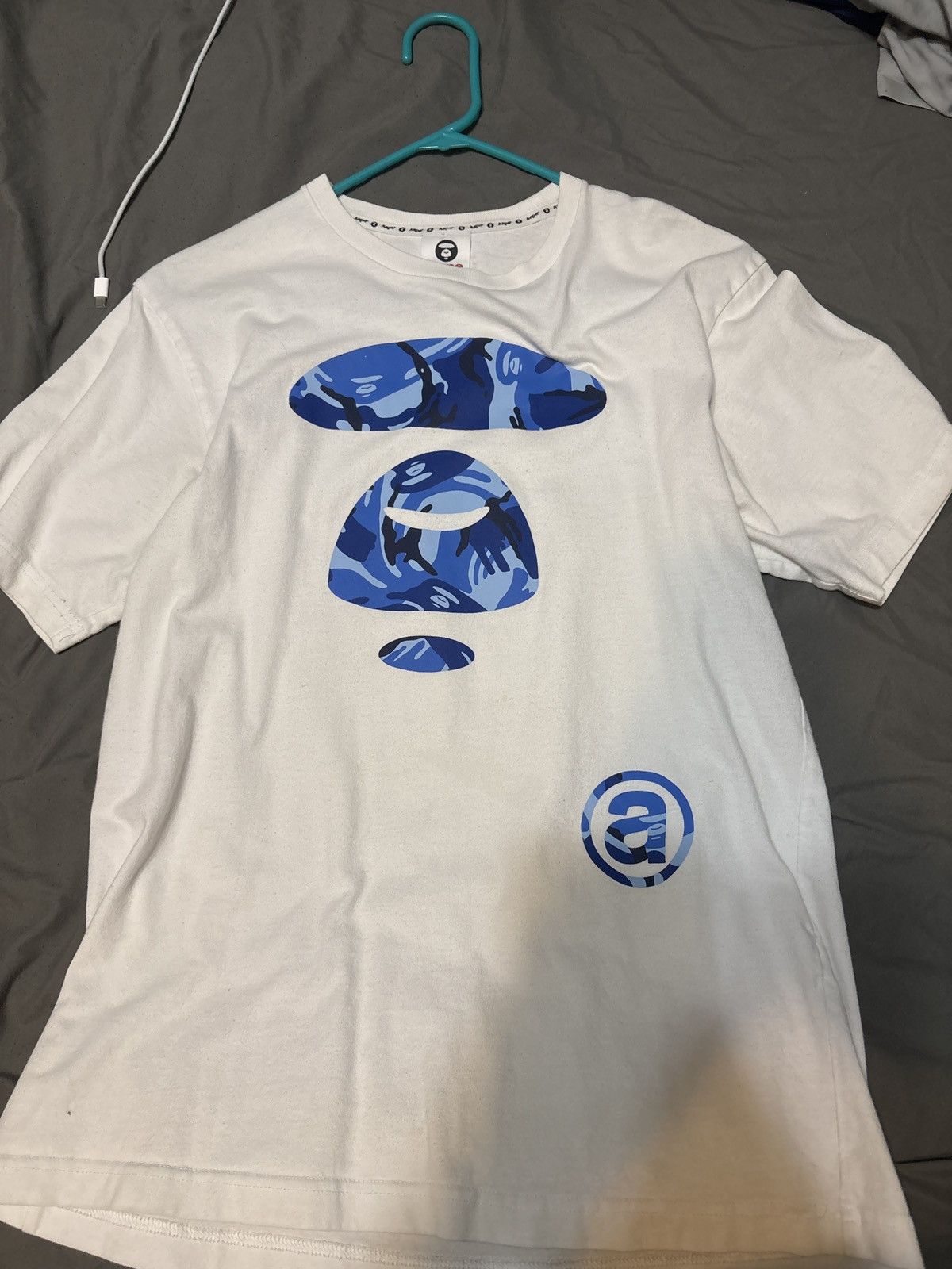 Aape × Bape White and blue Bape tee Size US M / EU 48-50 / 2 - 1 Thumbnail
