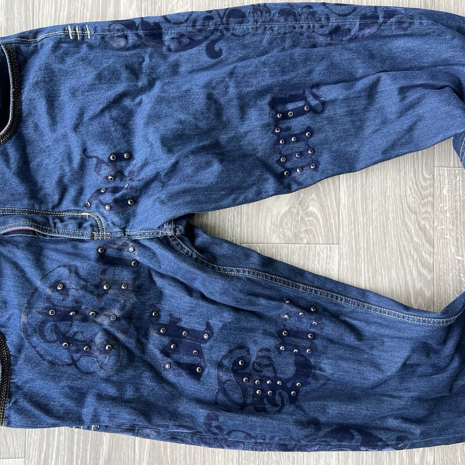 Other Vintage CROWN HOLDER Y2K Baggy Emo Grunge Jeans Size US 40 / EU 56 - 6 Thumbnail