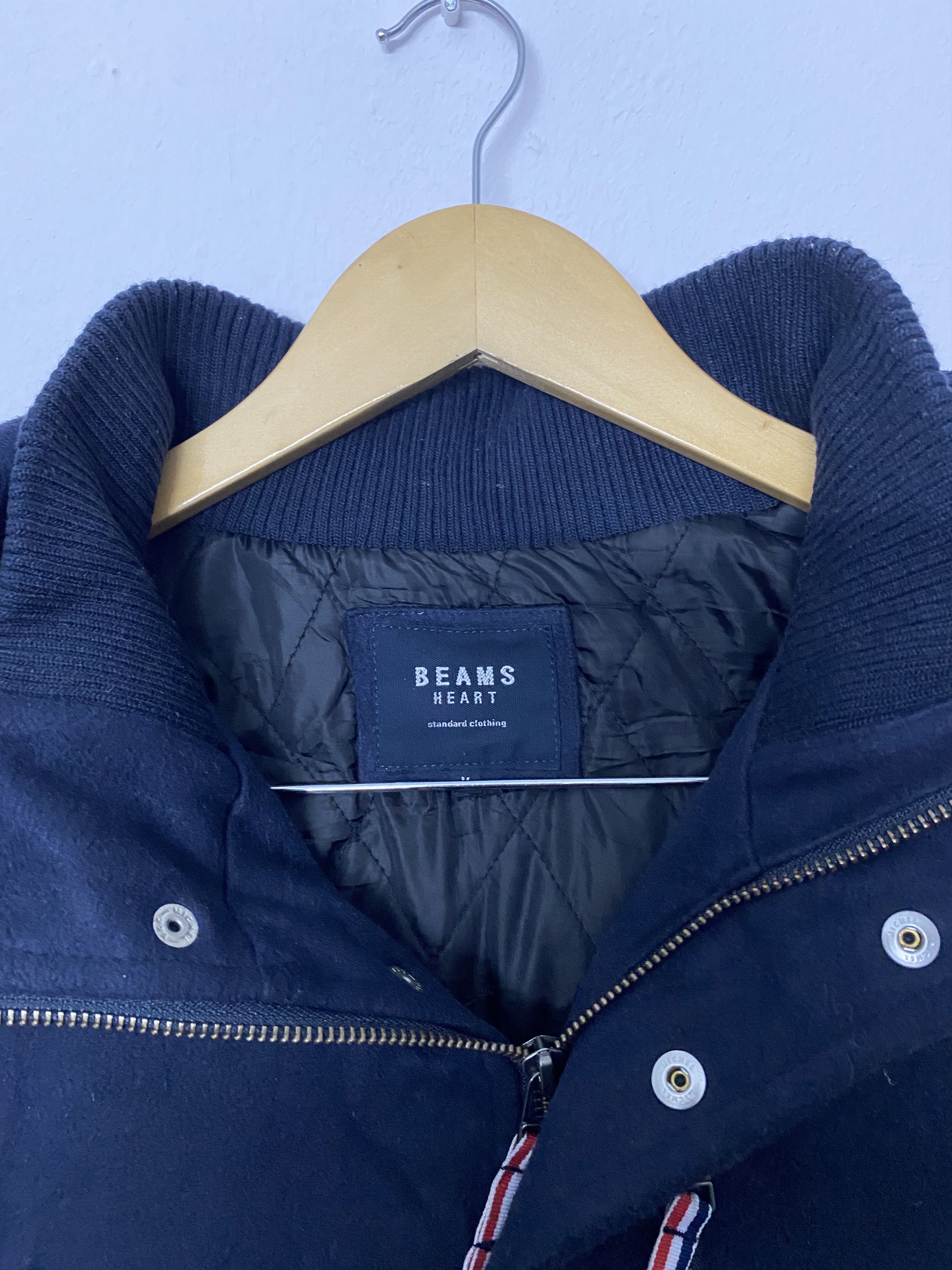 Beams Plus Beams Heart Varsity Sweater Jacket Size US S / EU 44-46 / 1 - 10 Thumbnail