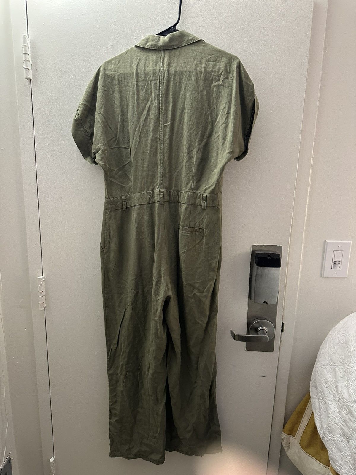 Mango Mango Olive Green Jumpsuit Size 26" / US 2 / IT 38 - 3 Thumbnail