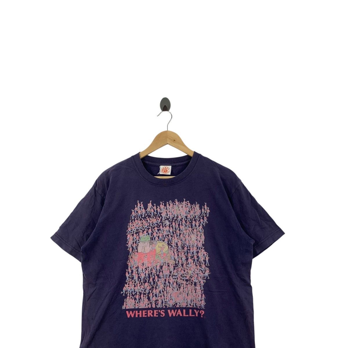 Vintage Vintage WHERE'S WALLY Crowd Scene Graphic Pop Art Tee Shirt Size US M / EU 48-50 / 2 - 2 Thumbnail