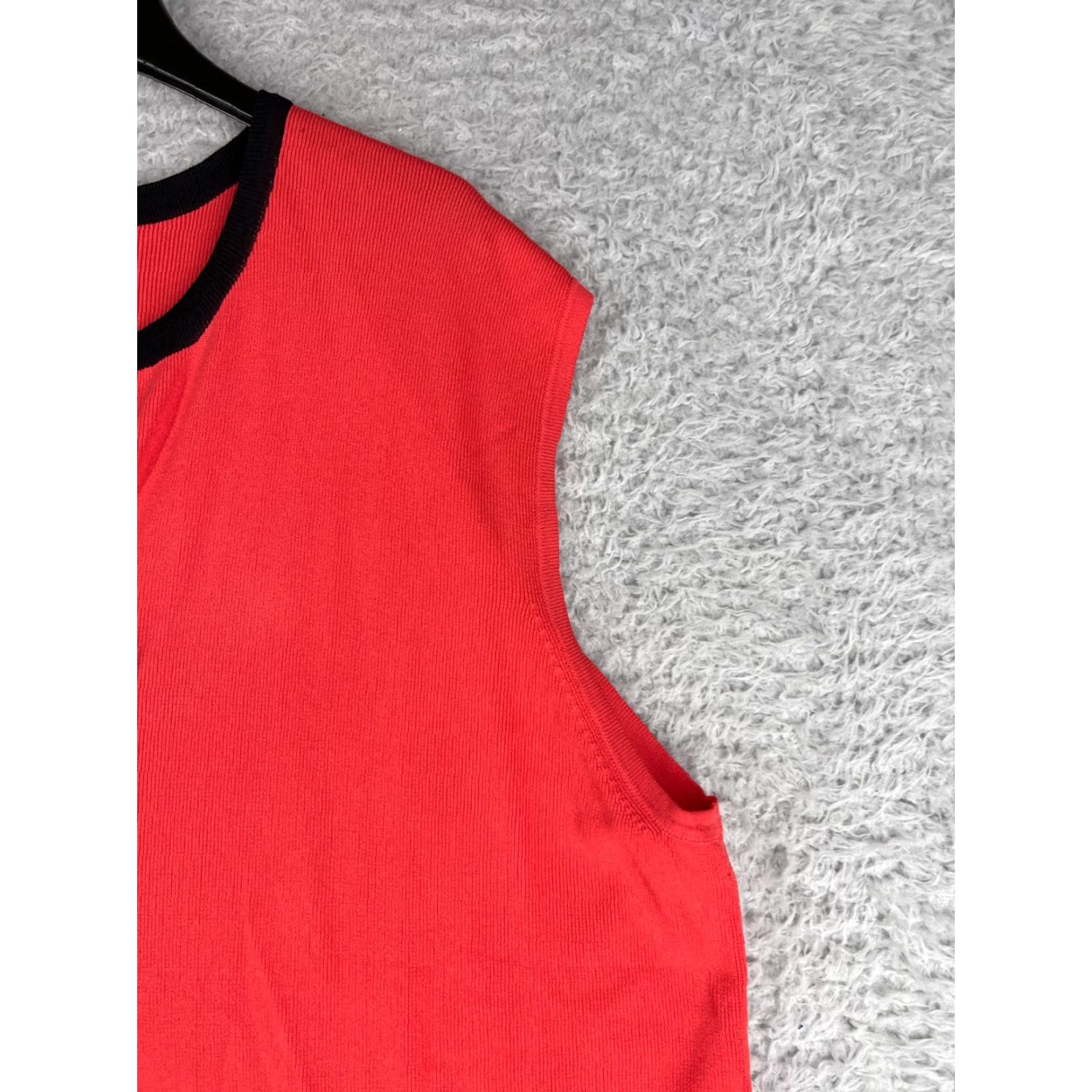 Vintage Finity Blouse Womens 3X Orange Solid Rayon Bow Sweetheart Casual All Seasons Size XXL / US 16-18 / IT 52-54 - 4 Thumbnail