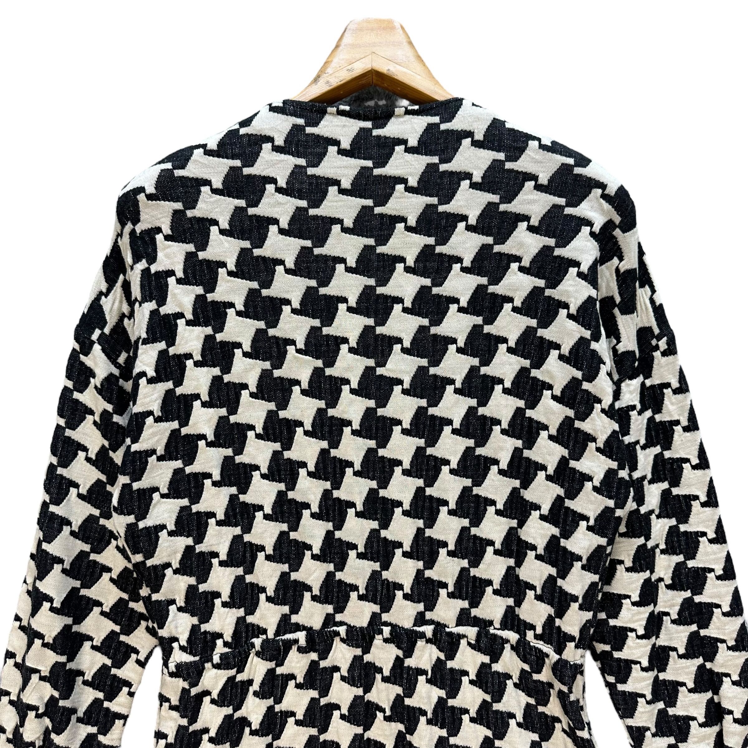 Givenchy GIVENCHY Play Houndstooth Pattern Overcoat Jacket #81-1448 Size M / US 6-8 / IT 42-44 - 12 Thumbnail
