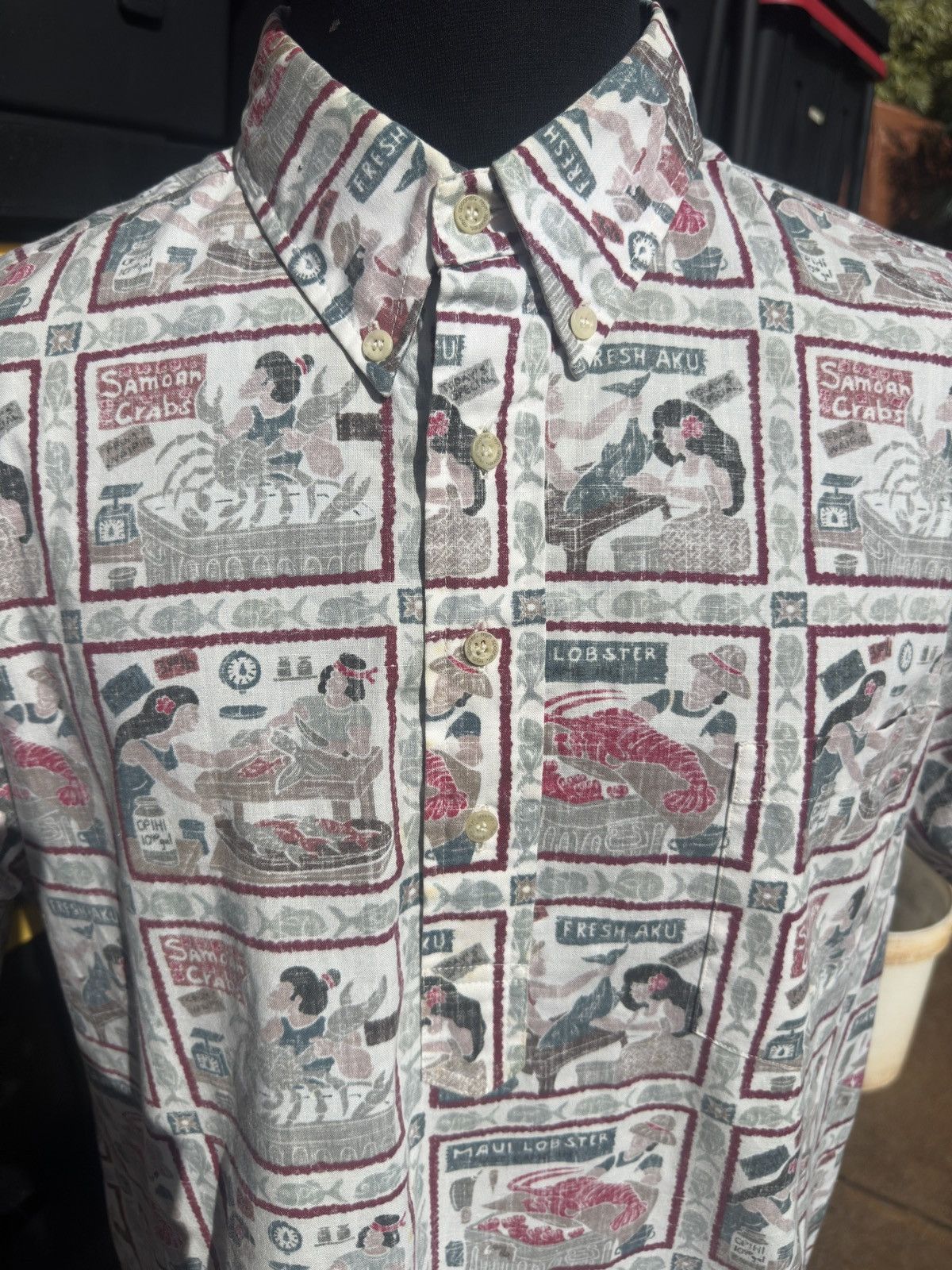 Reyn Spooner RARE VTG Reyn Spooner Dietrich Varez XL Maui Lobster Size US XL / EU 56 / 4 - 3 Thumbnail