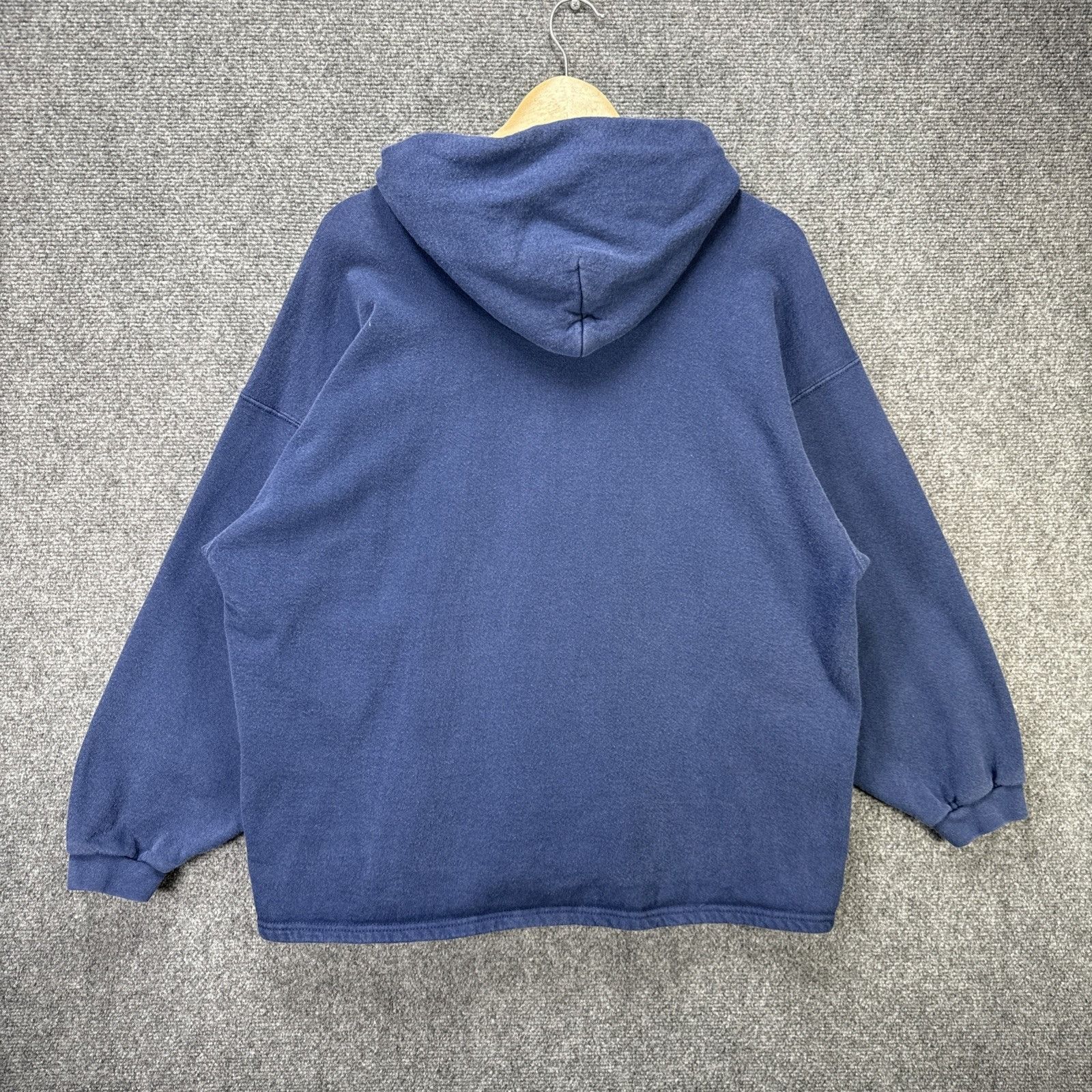 Nike Vintage Nike Hoodie Mens Large Navy 90s Center Swoosh Size US L / EU 52-54 / 3 - 6 Thumbnail