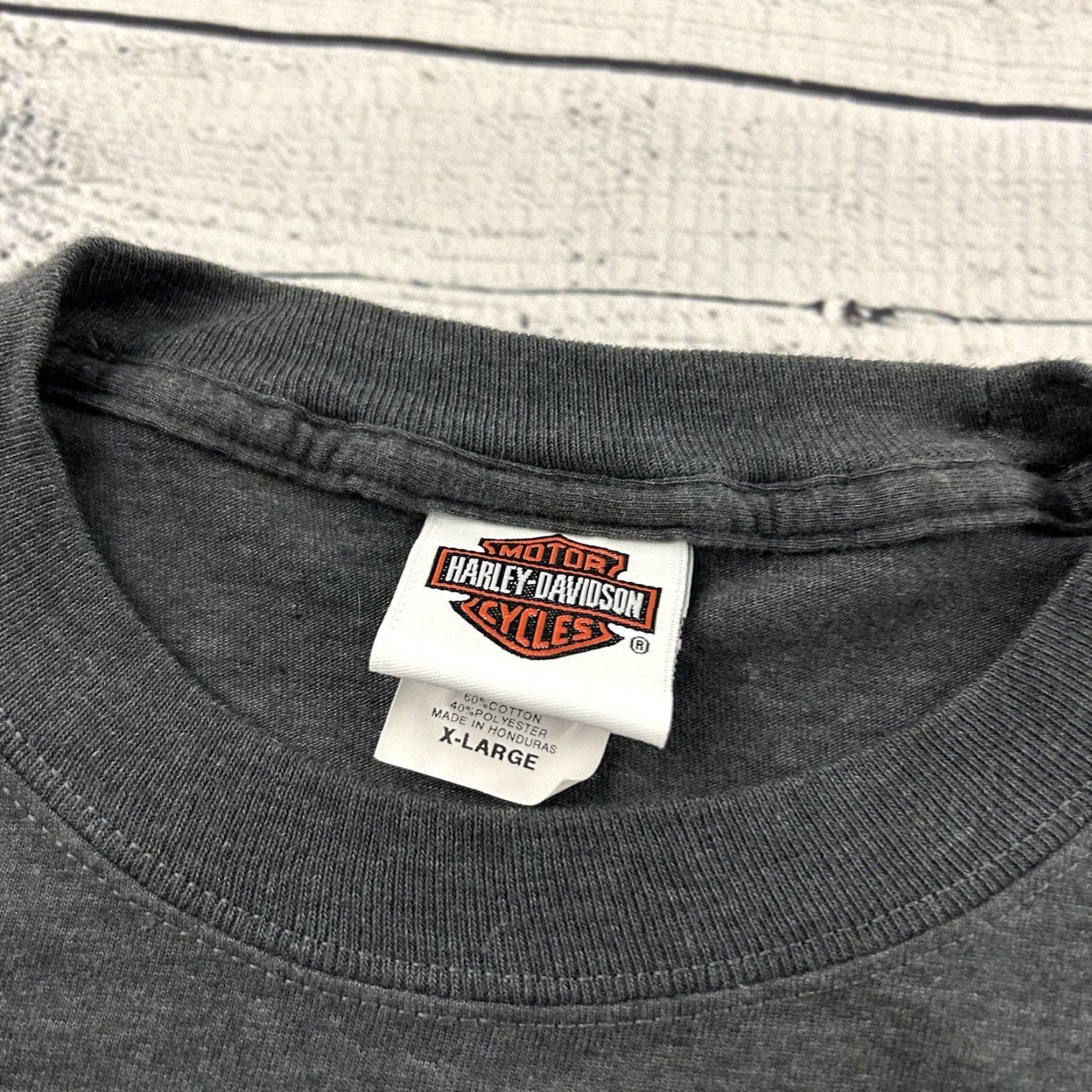 Harley Davidson Harley-Davidson Long Sleeve T Shirt Men XL Gray Motorcycle Shirt Size US XL / EU 56 / 4 - 2 Thumbnail